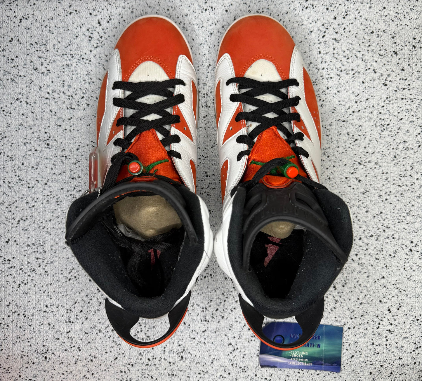Jordan 6 Gatorade 10 Men/11.5 Women “Preowned”