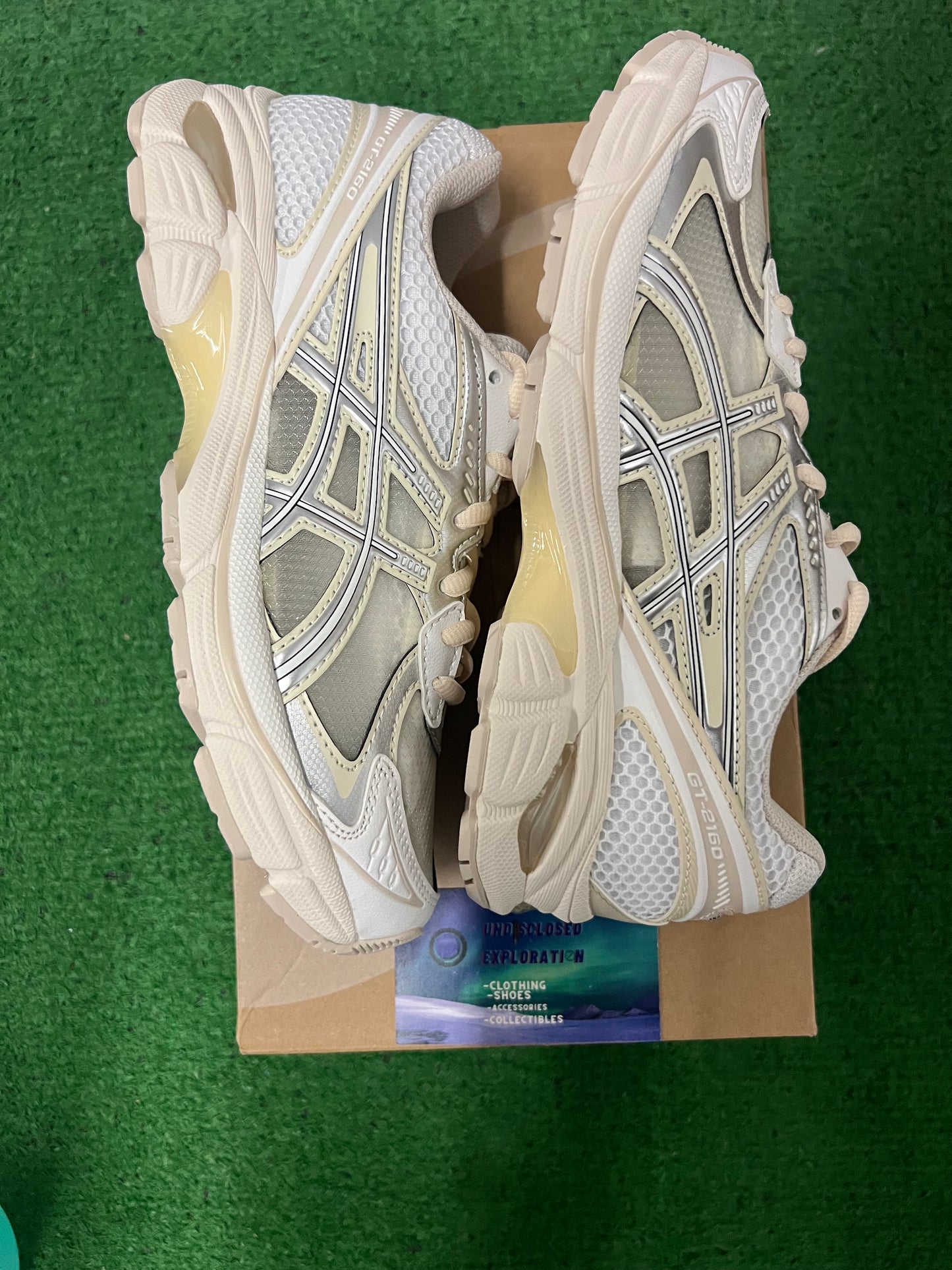 ASICS 2160 X above the clouds white