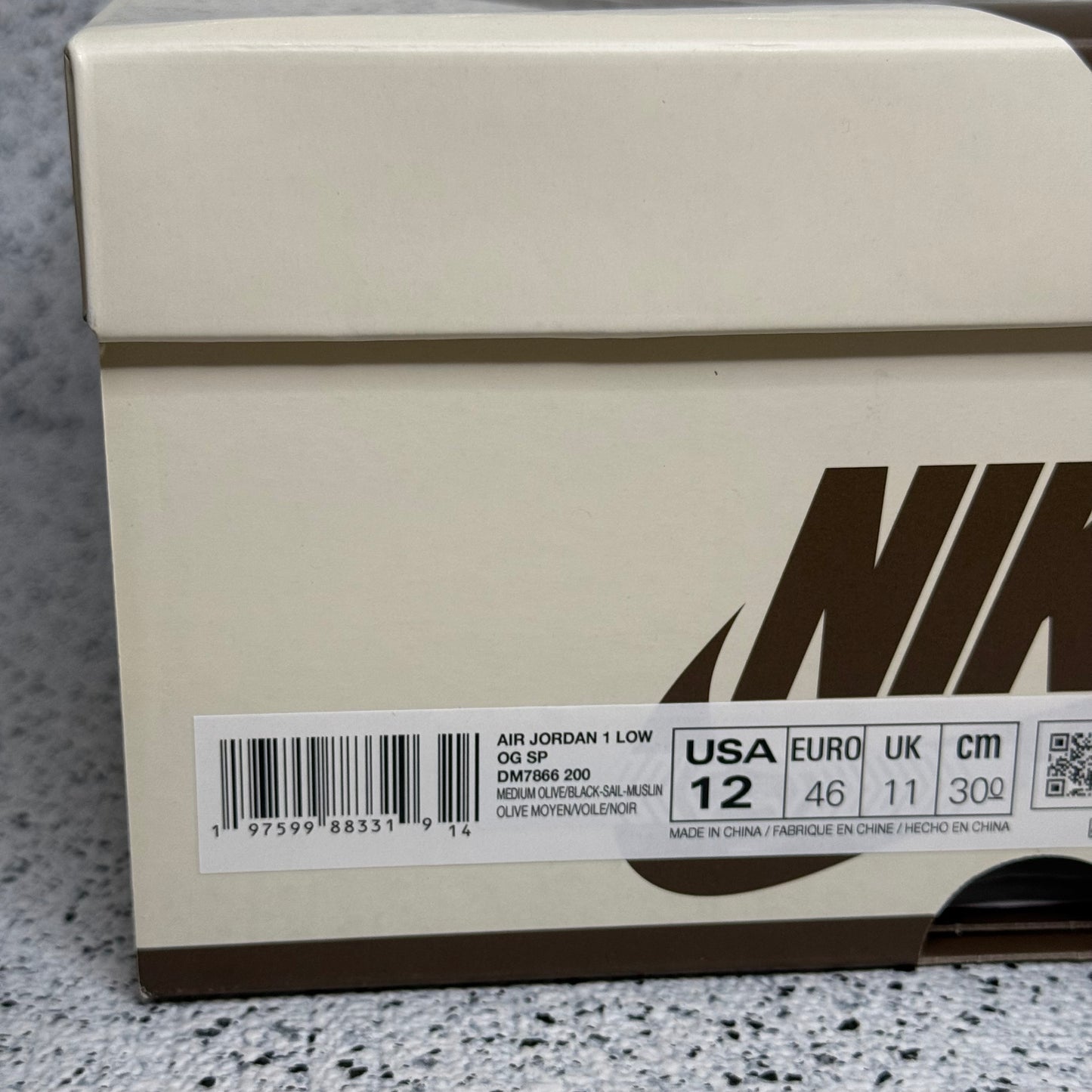 Jordan 1 Low Travis Scott Medium Olive