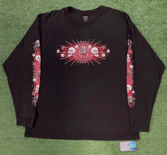 Vintage 2000s spiders and skulls Bike Week Daytona Beach longsleeve