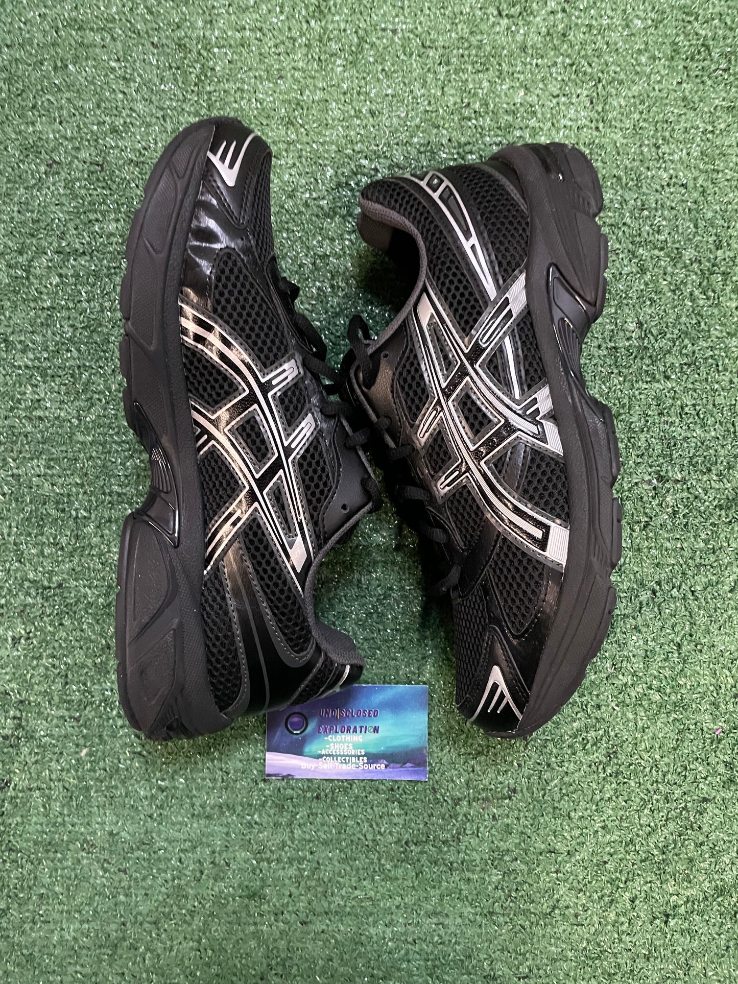 ASICS Gel 1130 black pure silver size 9.5men/11women