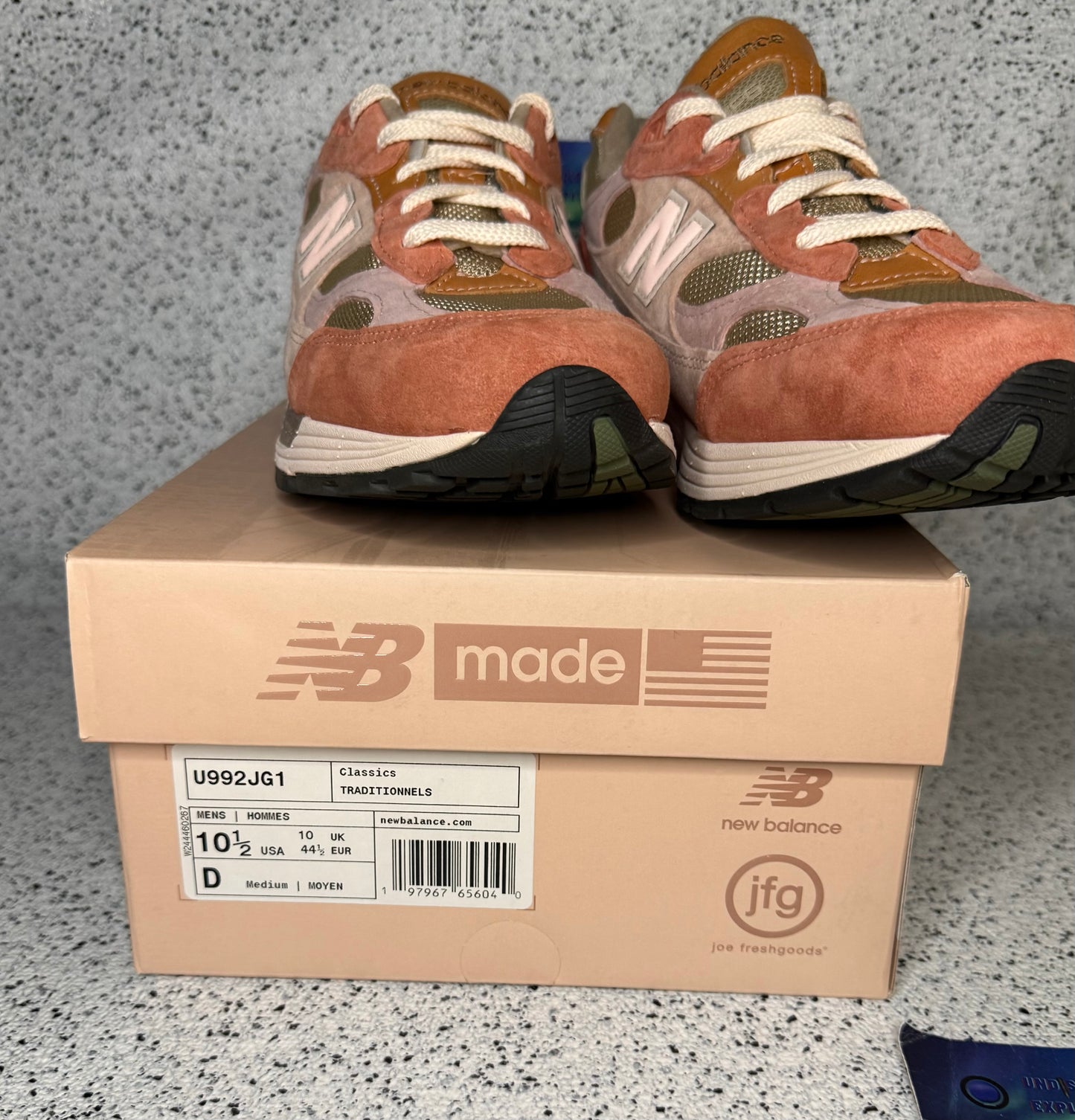 New Balance 992 Joe Freshgoods Aged Well 10.5 Men/12 Women “Preowned”