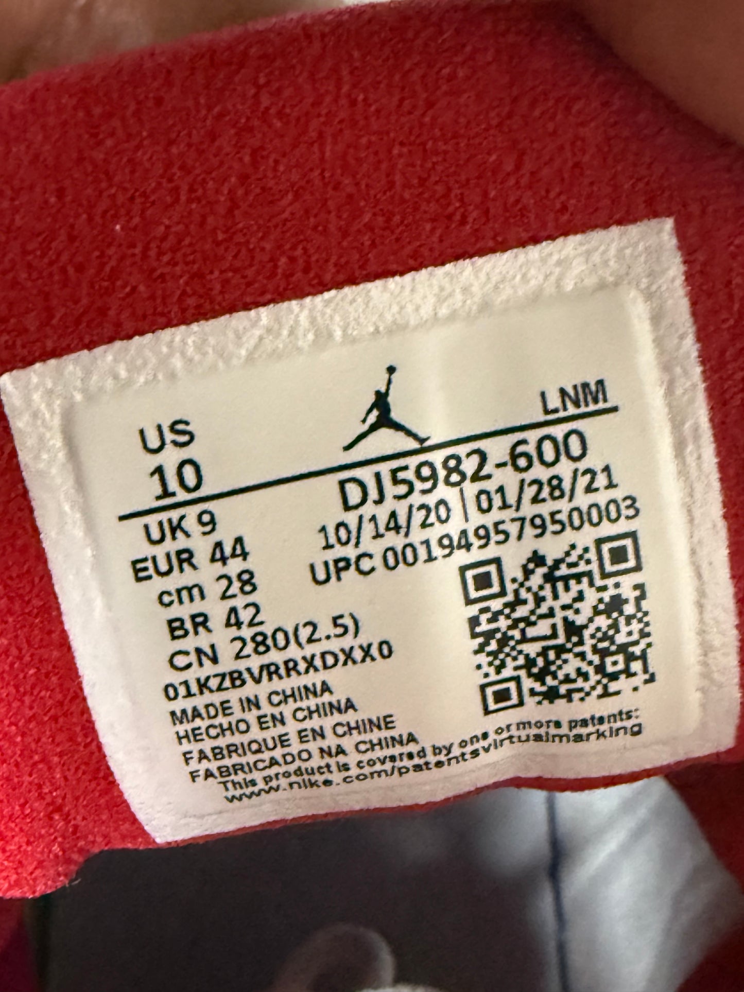 Jordan 13 Red Flint 10 Men/11.5 Women “Preowned”