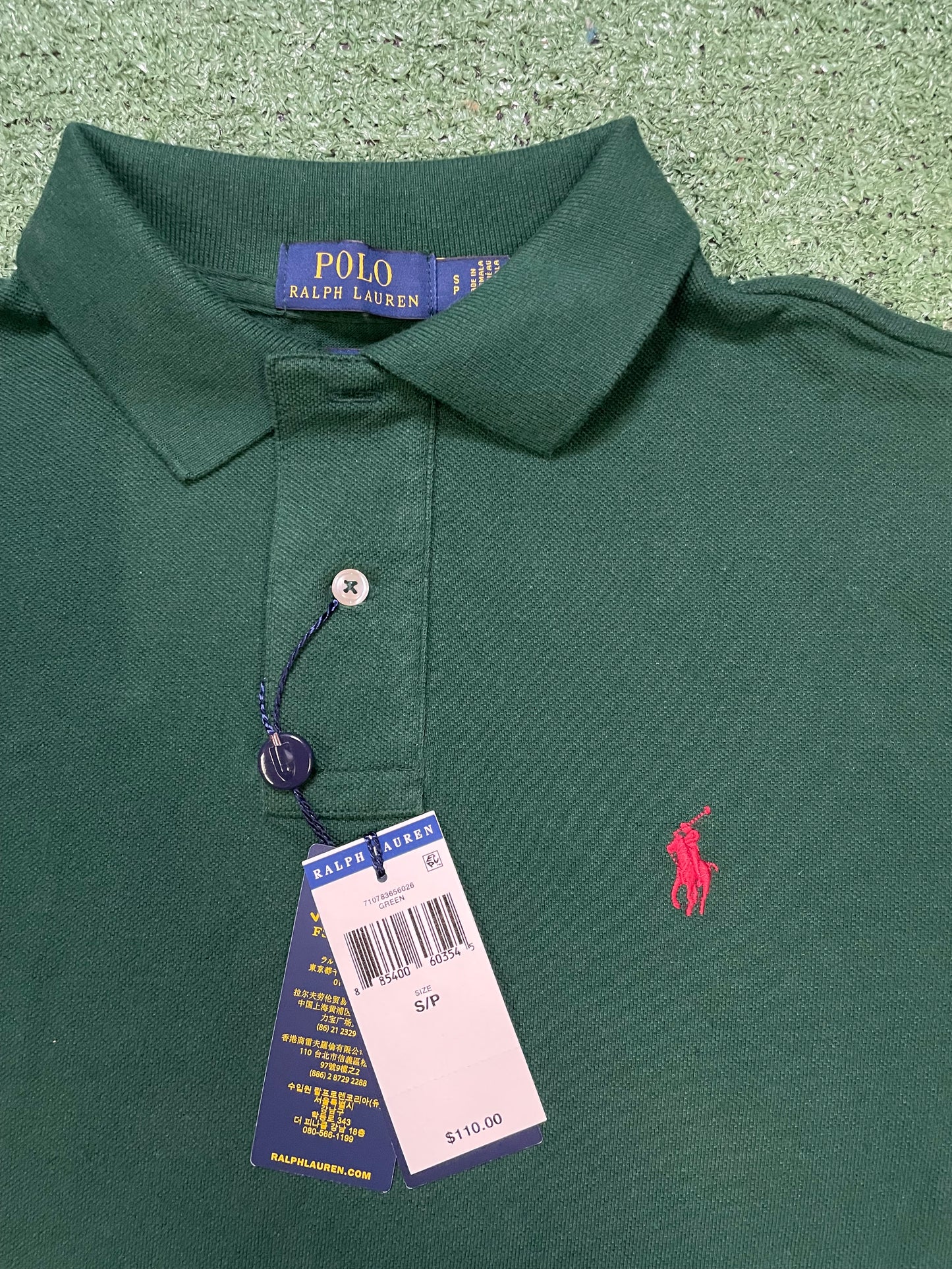Polo Ralph Lauren green & red polo