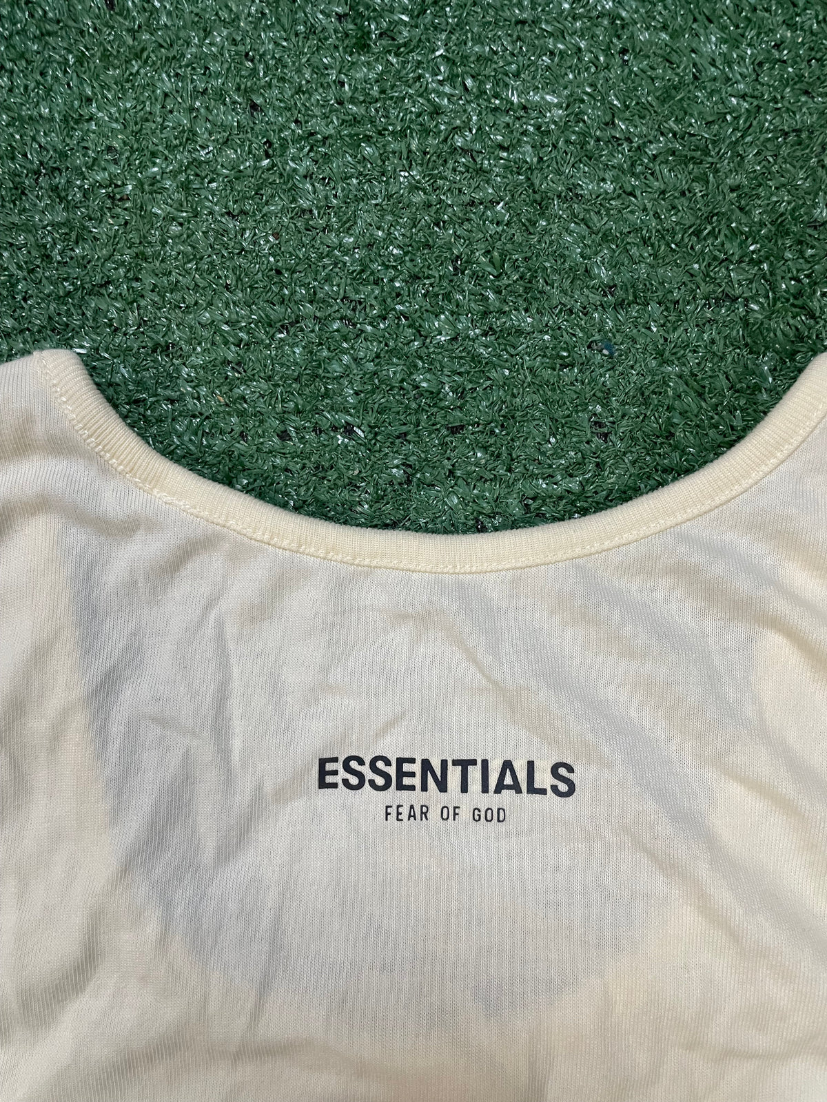 Fear of God Essentials cream tank top