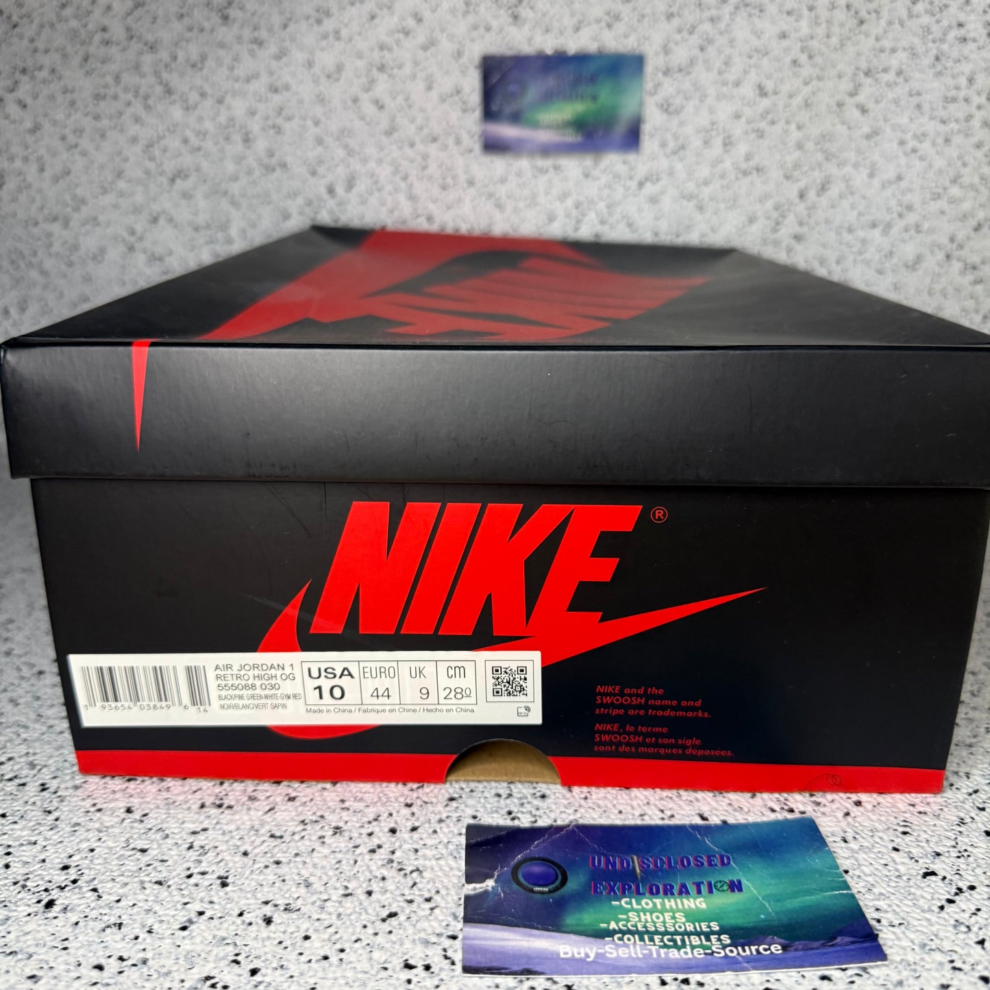 Jordan 1 Pine Green 2.0 10 Men “Preowned”