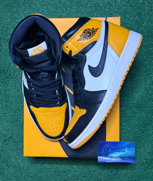 Jordan 1 Yellow Toe Taxi 10 Men/11.5 Women “Preowned”