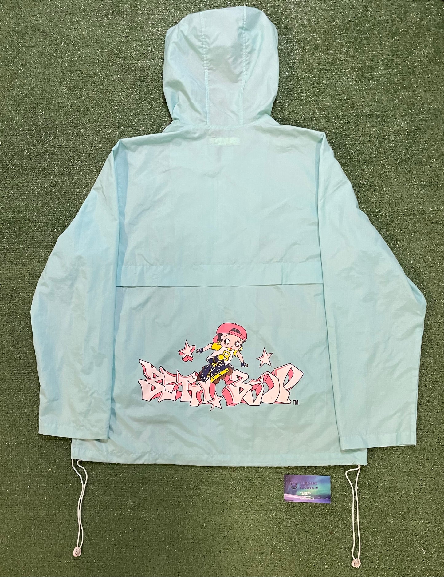 Vintage 1990s Betty Boop Roller skater windbreaker jacket