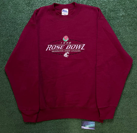 Vintage 1998 Rose Bowl WSU Washington state cougars crewneck