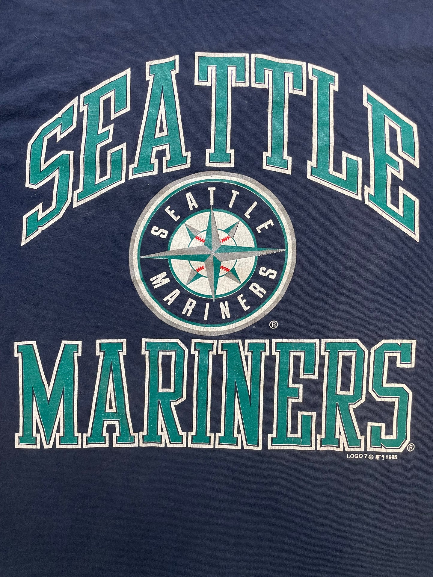 Vintage 1995 Seattle Mariners logo tee
