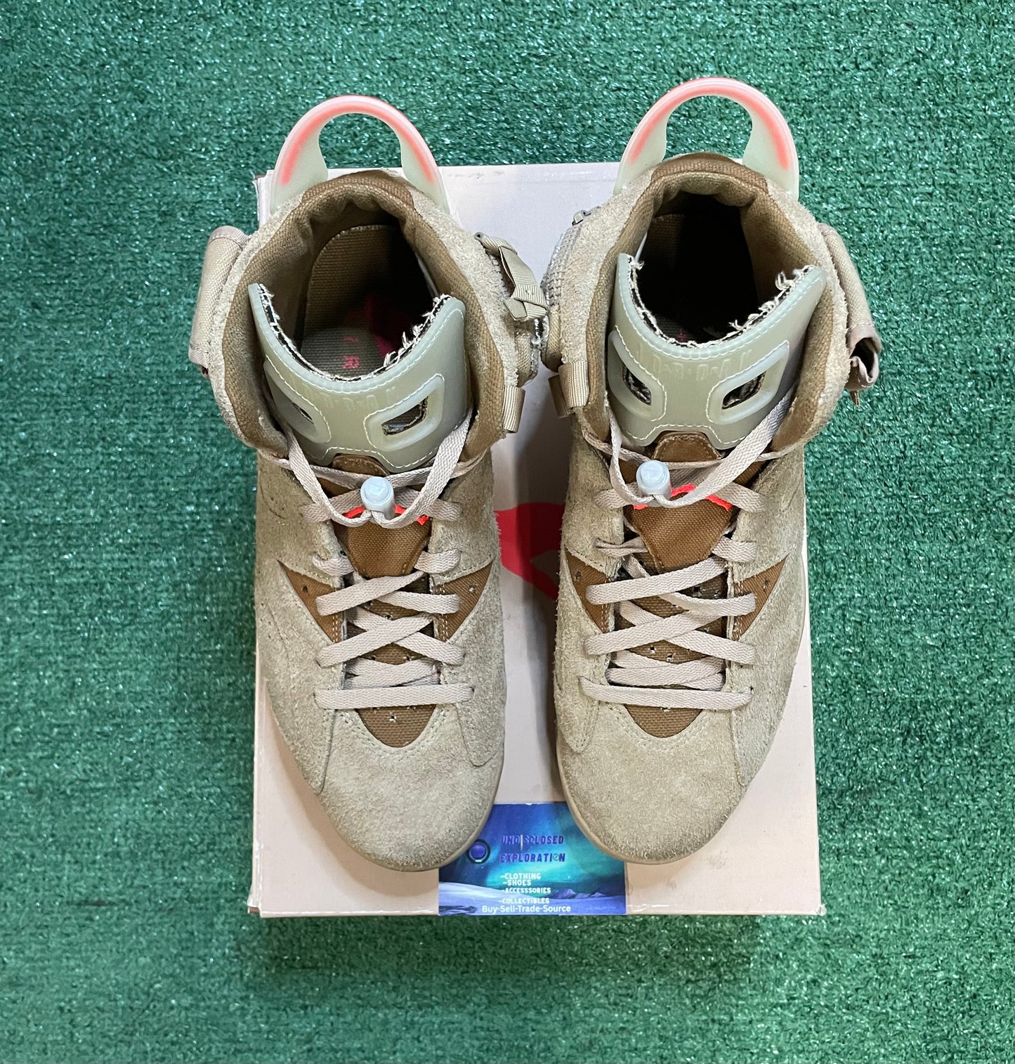 Air Jordan 6 Travis Scott British khaki size 10.5men/12women