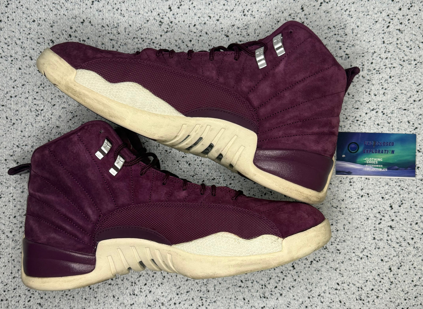 Jordan 12 Bordeaux 11.5 Men/13 Women “Preowned”