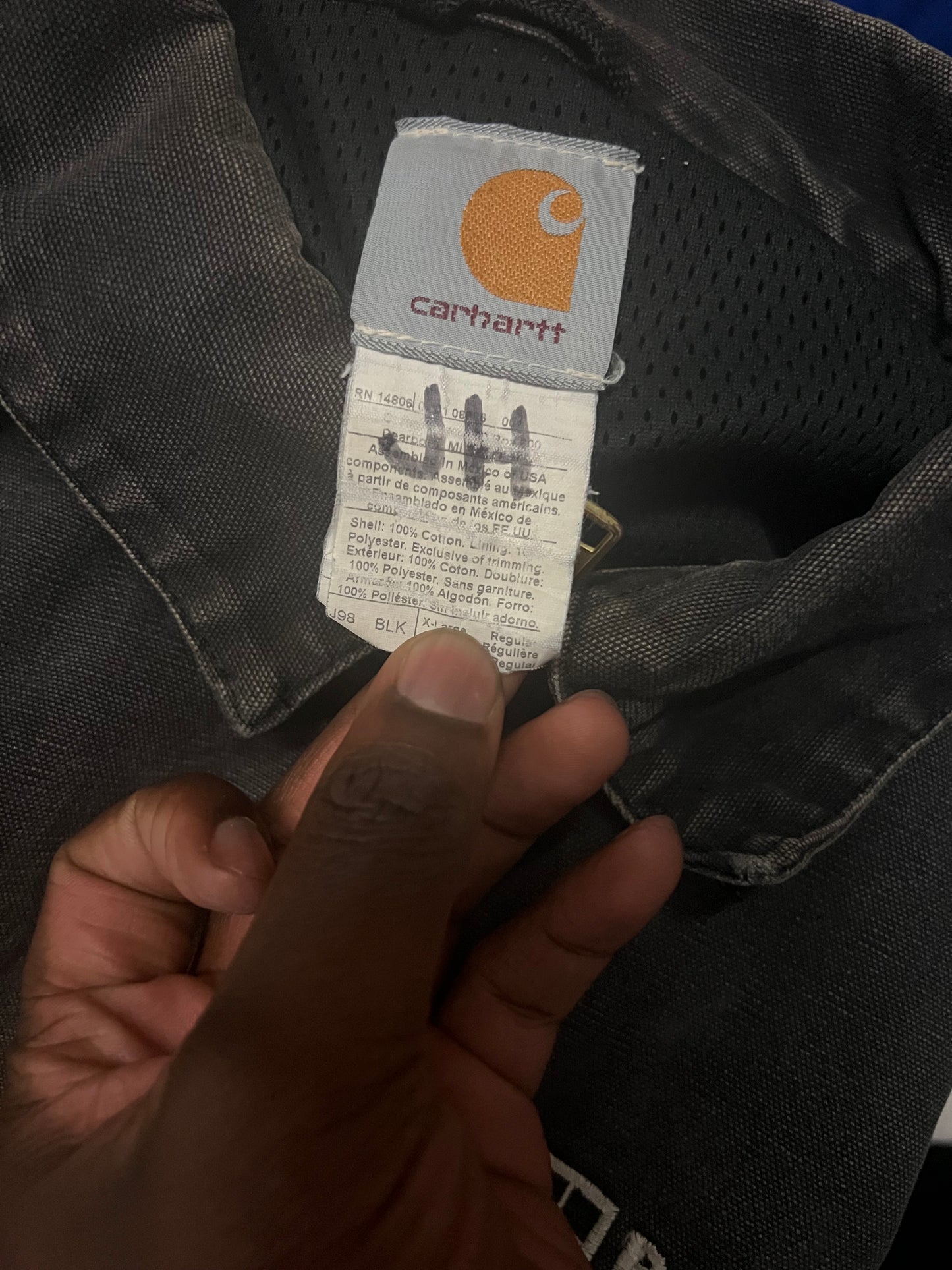 Vintage Carhartt Sante Fe black jacket