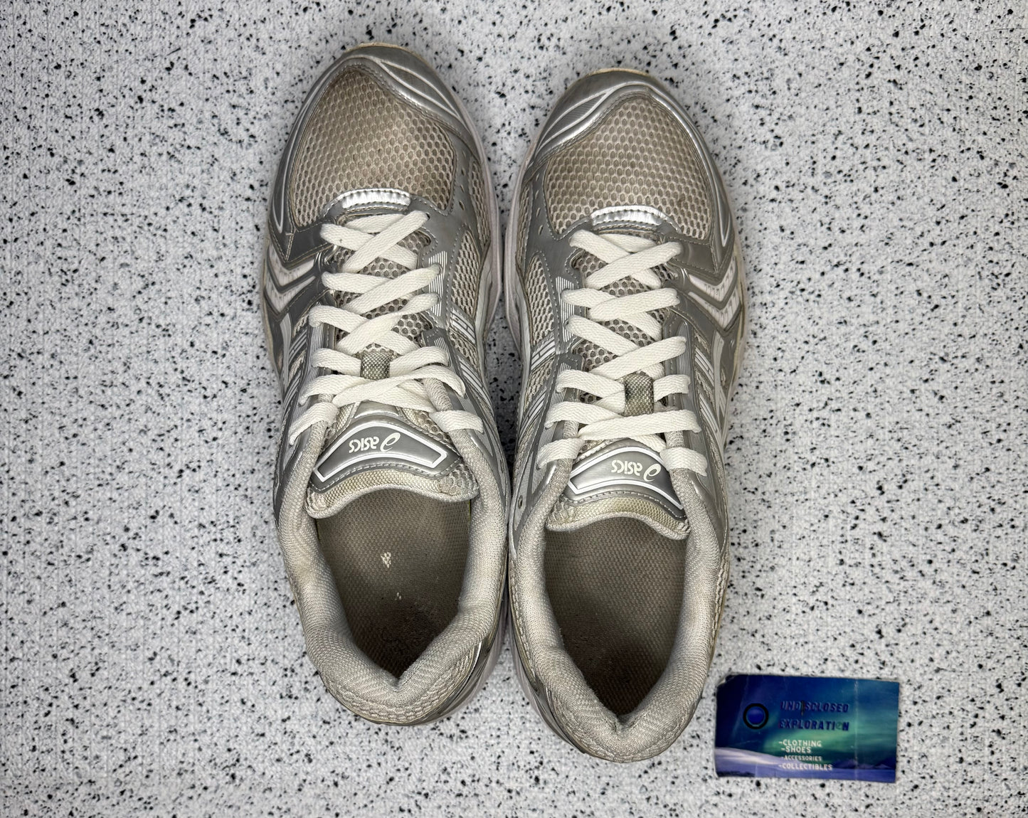 JJJJound ASICS Gel Kayano 14 Silver White 11 Men/12.5 Women “Preowned”