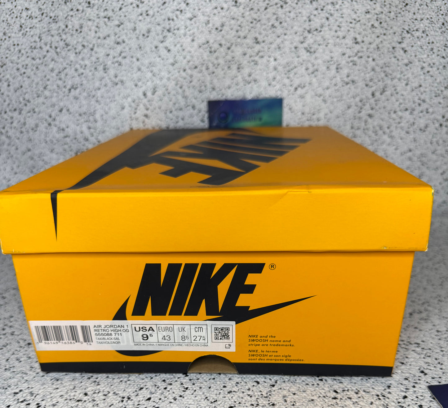 Jordan 1 Yellow Toe Taxi