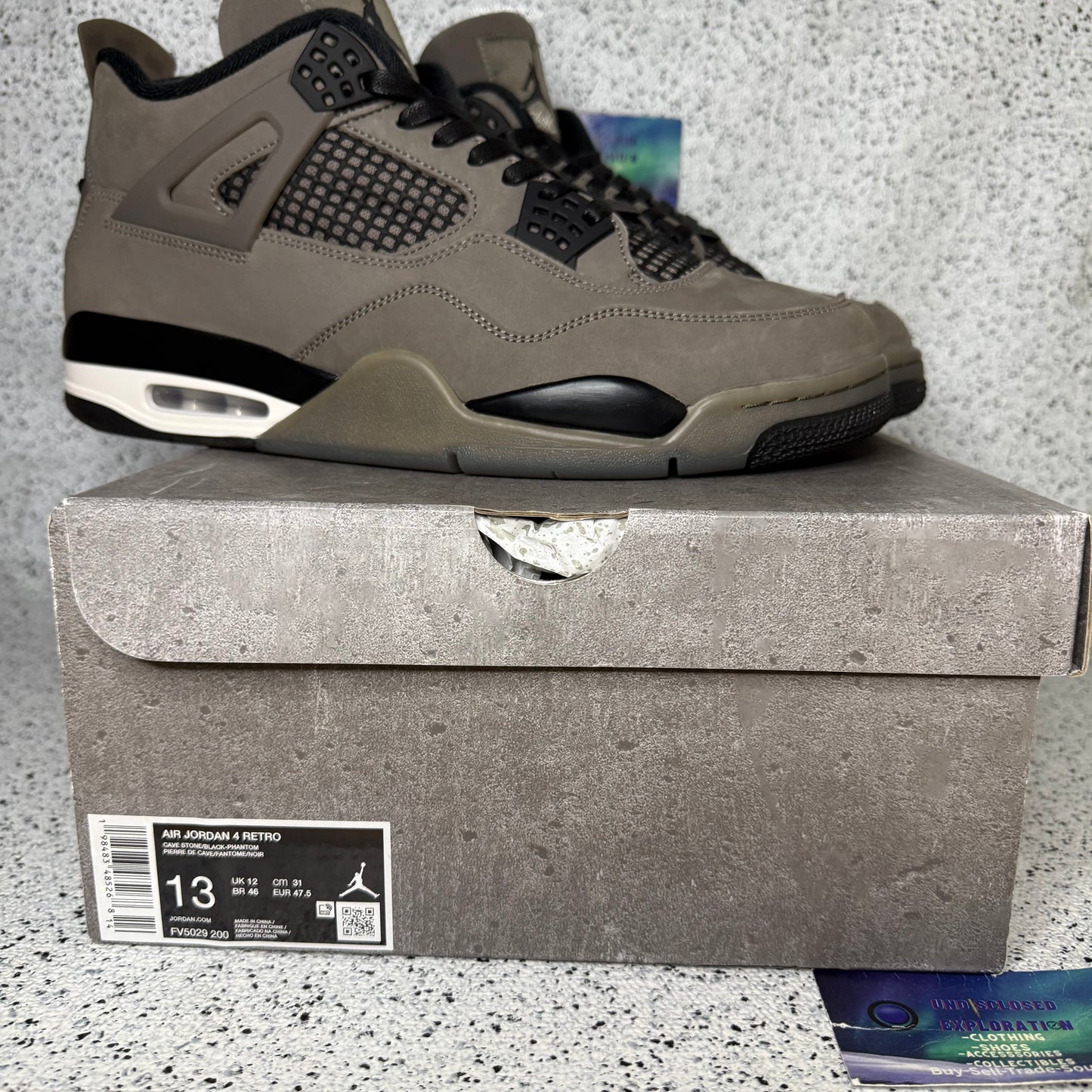 Jordan 4 Cave Stone 13 Men “Preowned”