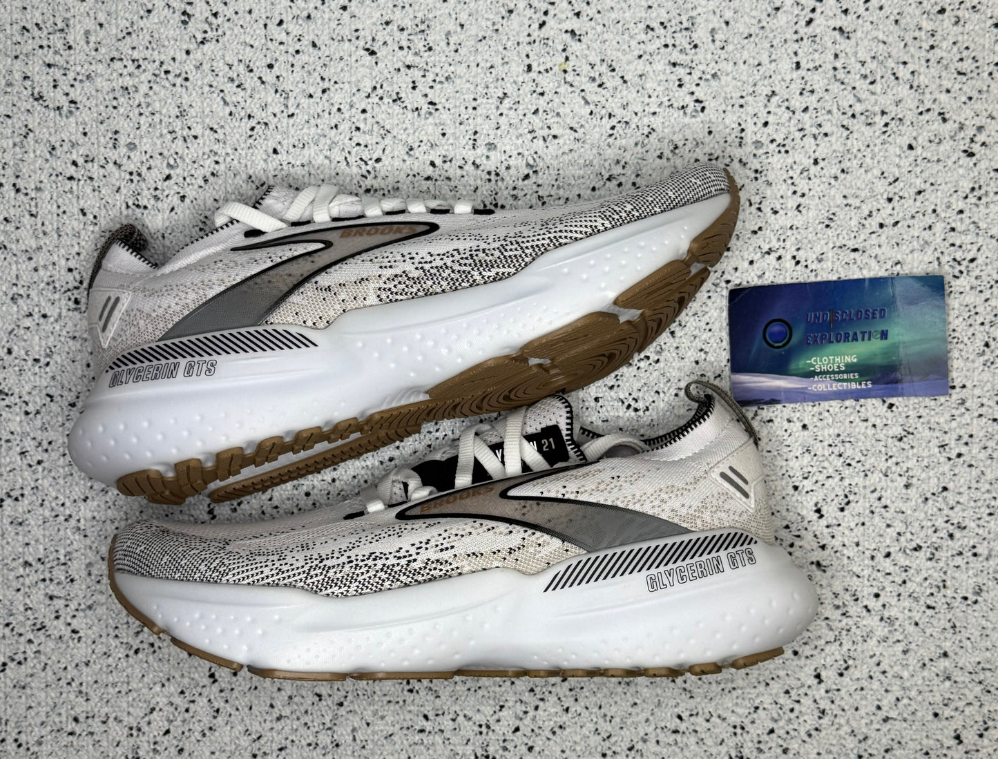 Brooks Glycerin Stealthfit GTS 21 White Grey Black
