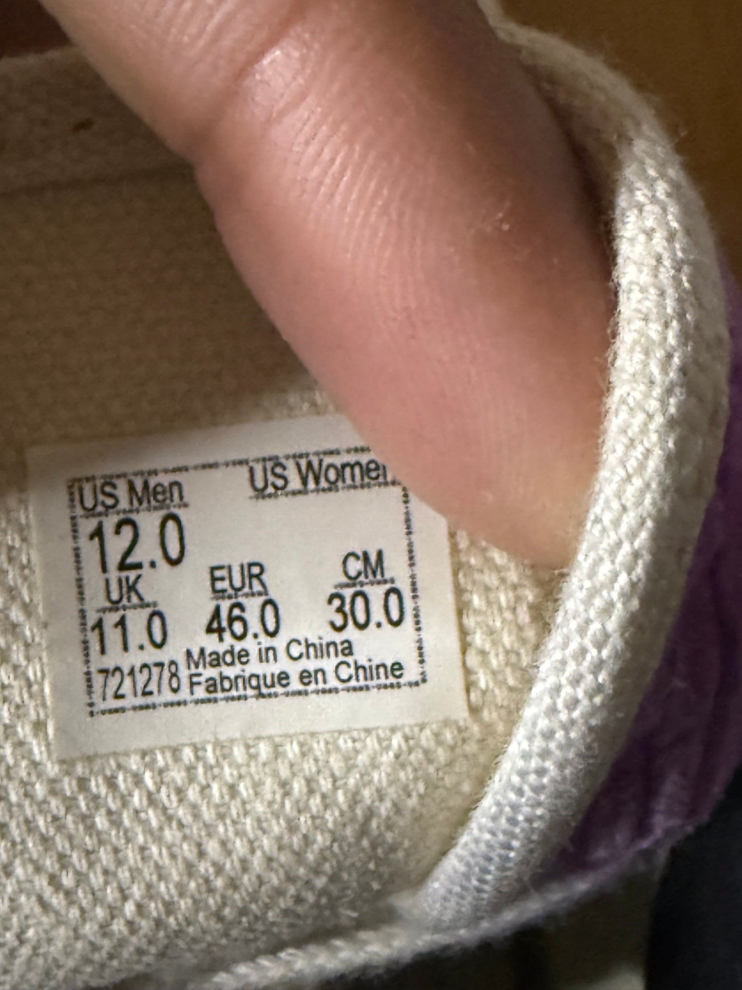 Vans Og Style 36 Iris 12 Men/13.5 Women “Preowned”