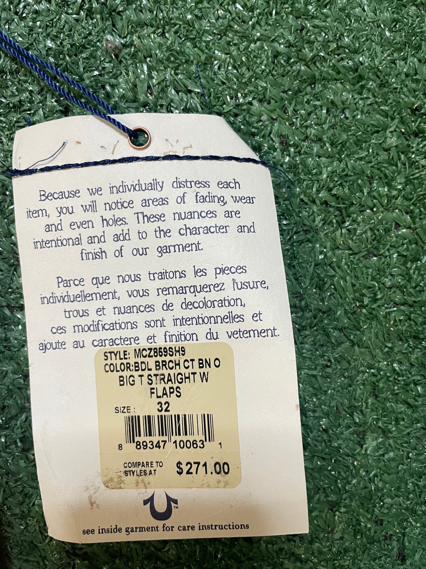 True Religion Orange straight jeans