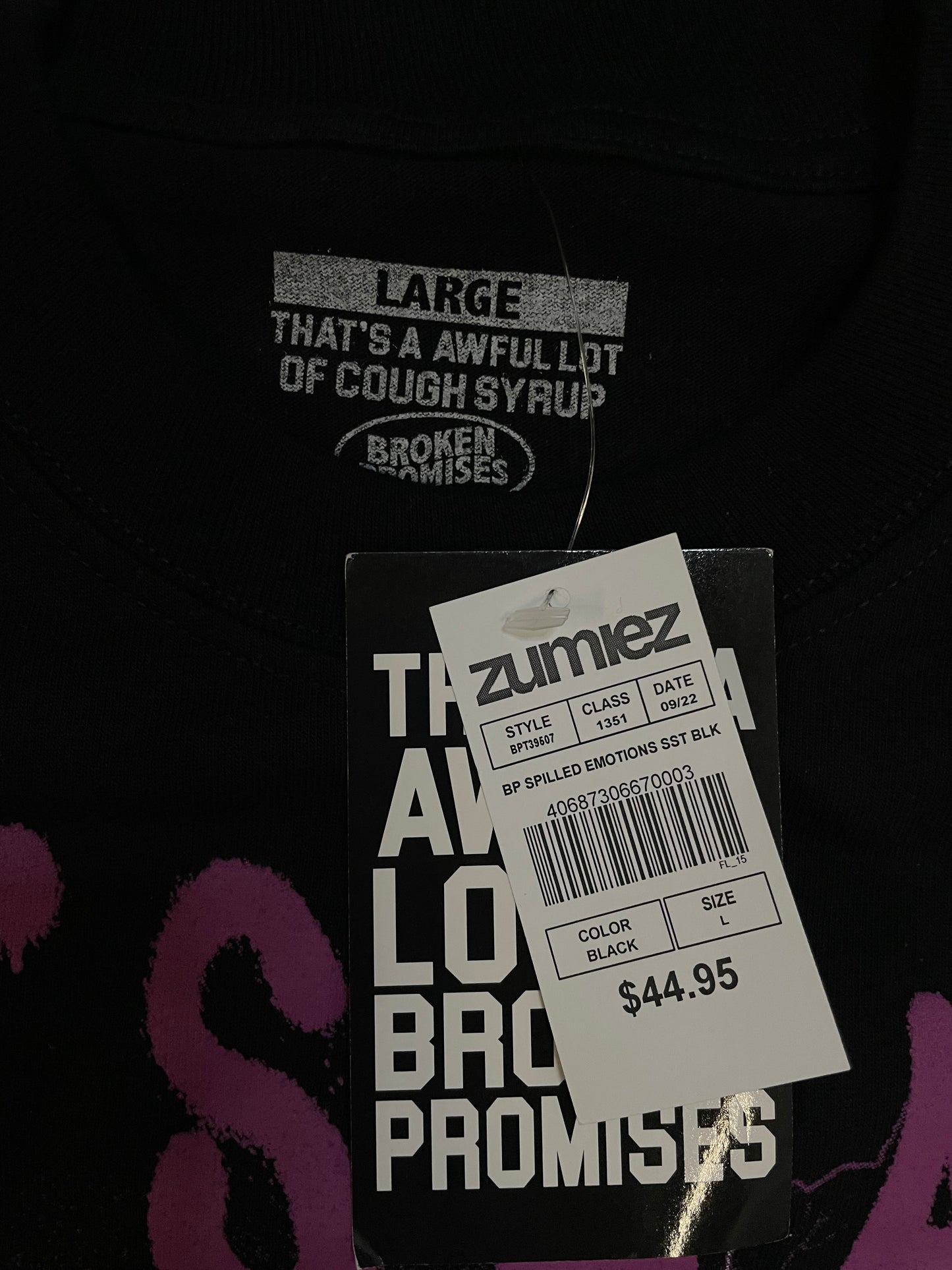 That’s A Awful Lot Of cough syrup X broken promises tee
