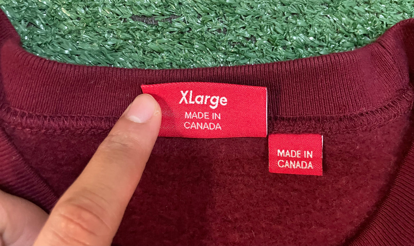 Supreme cardinal red box logo crewneck
