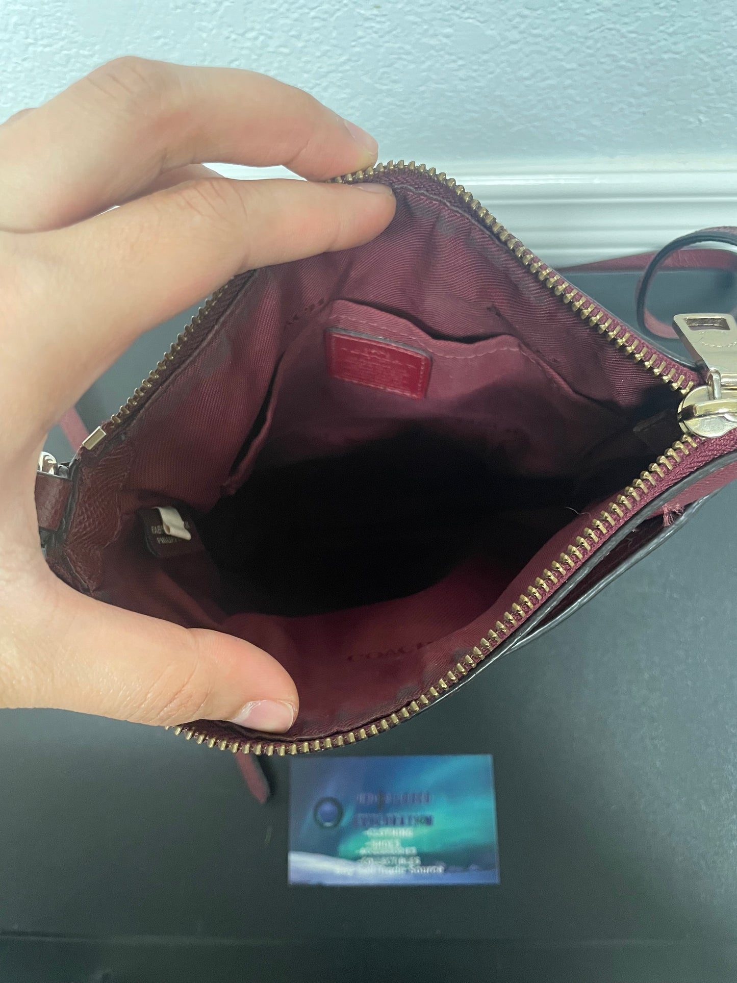 Coach Kitt crossbody messenger red bag