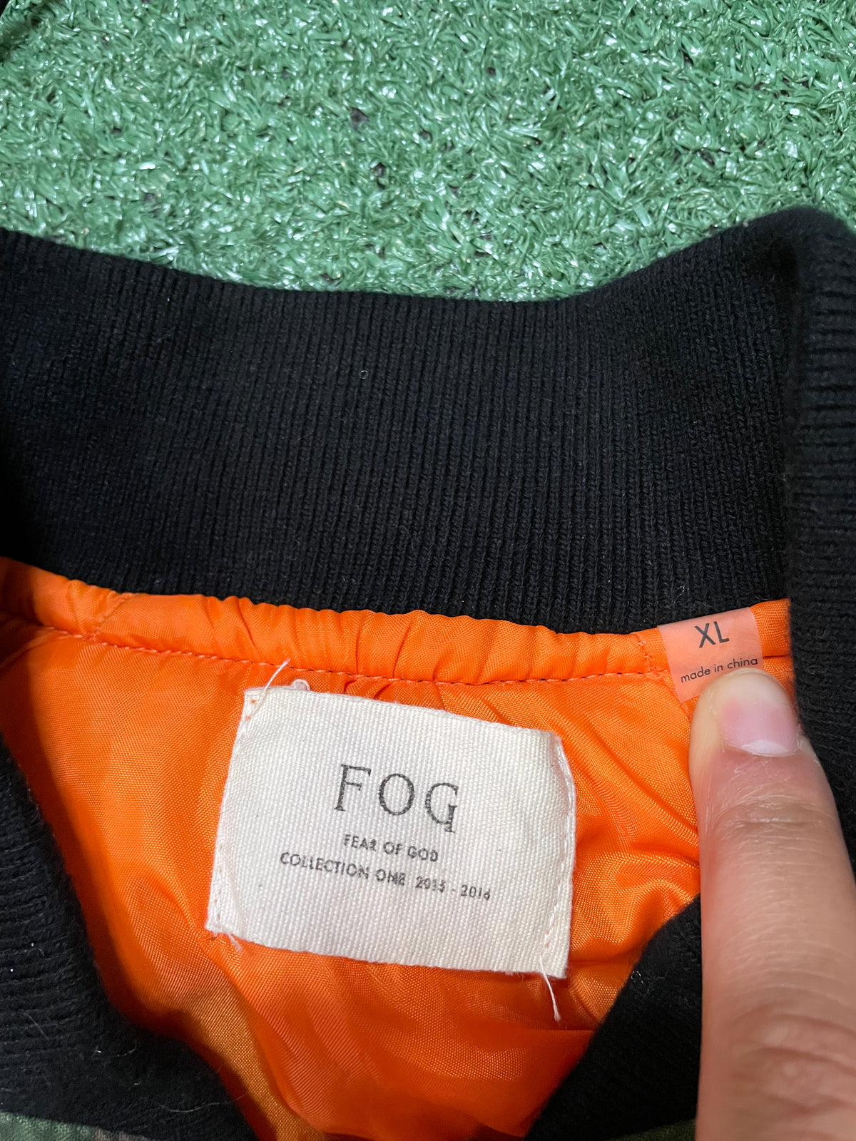 Fear of God FOG Collection Bomber camo Jacket