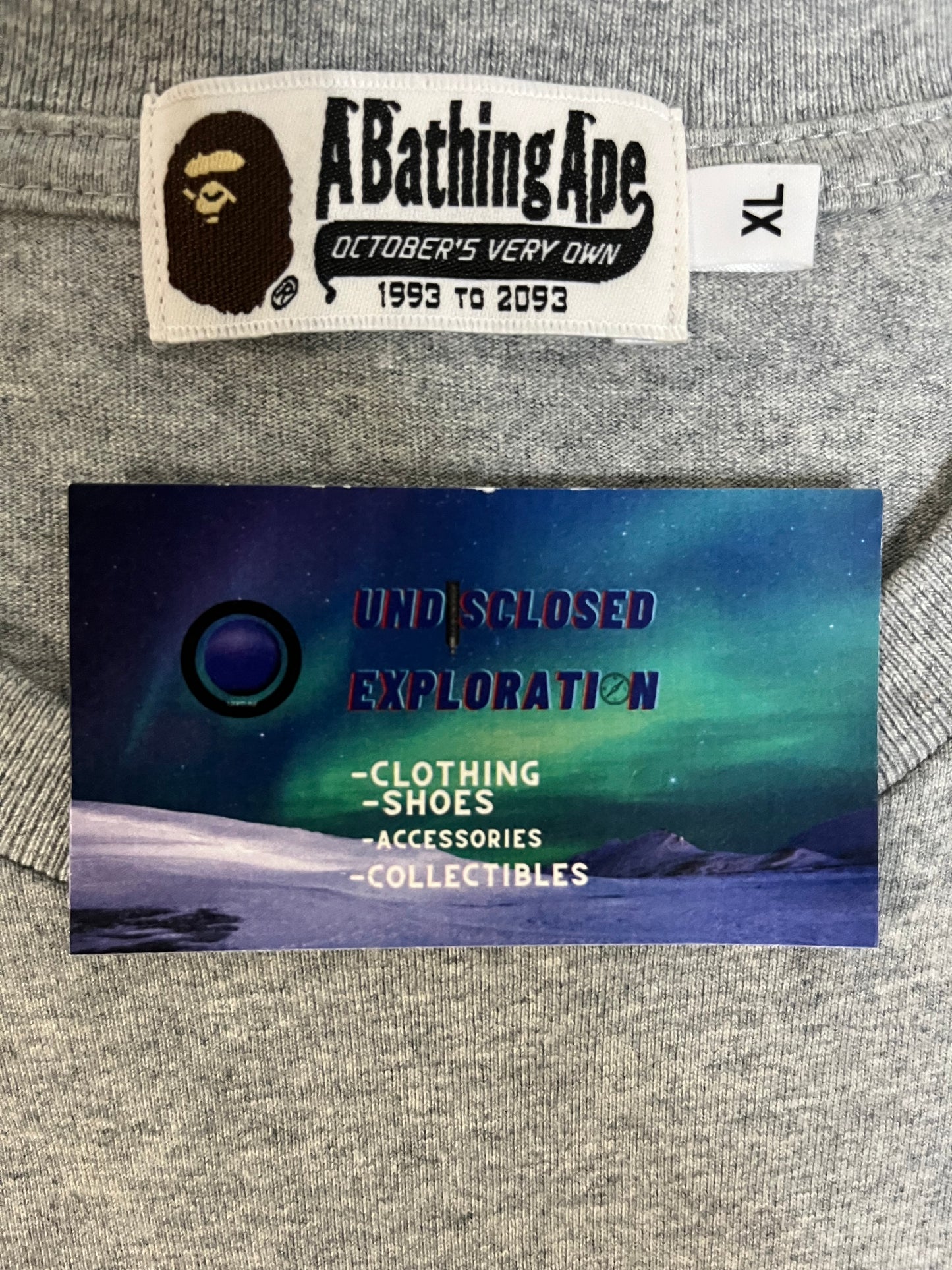 Bape x Ovo general grey tee