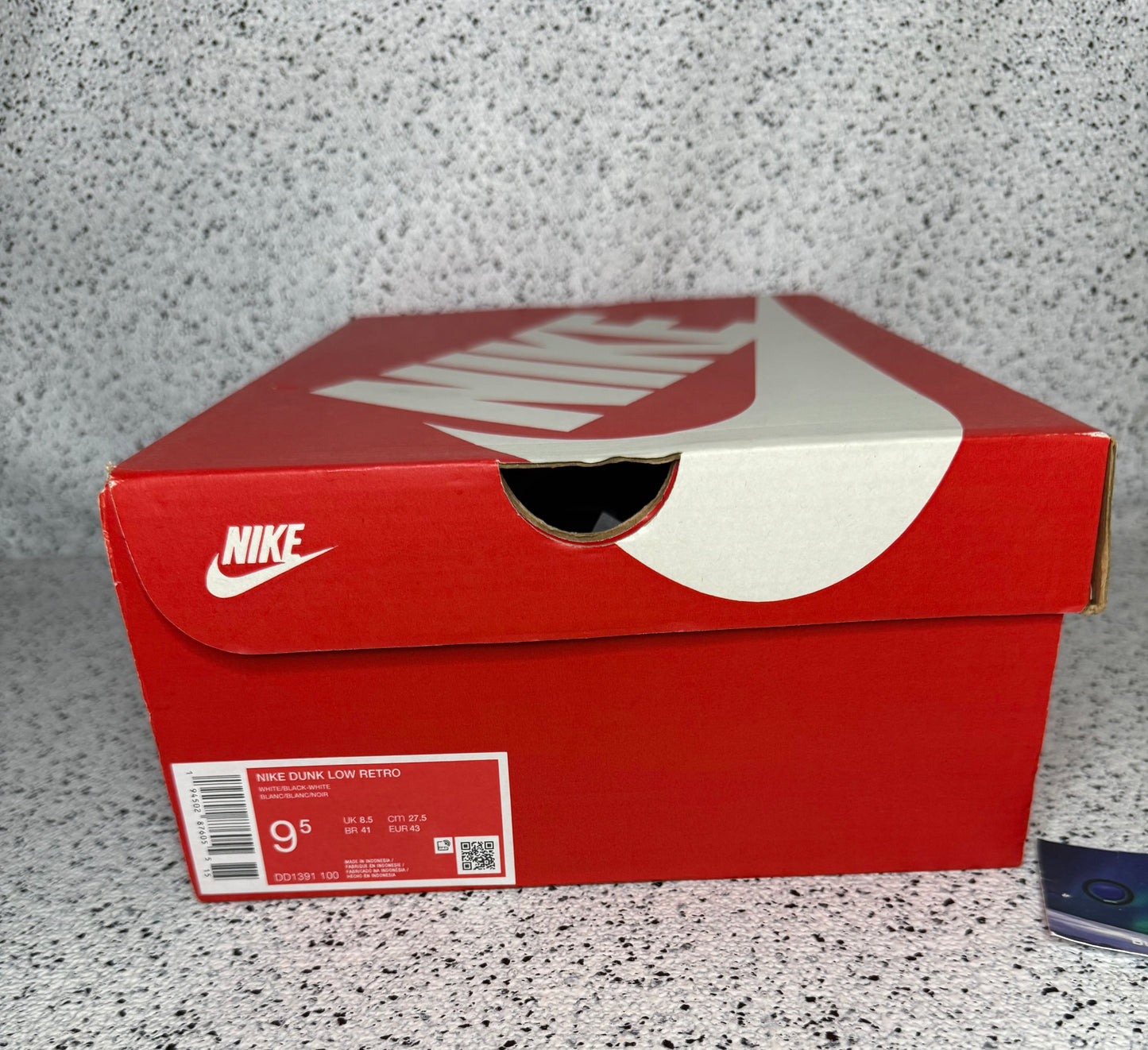 Nike Dunk Low Panda Black White 9.5 Men/11Women “Preowned”