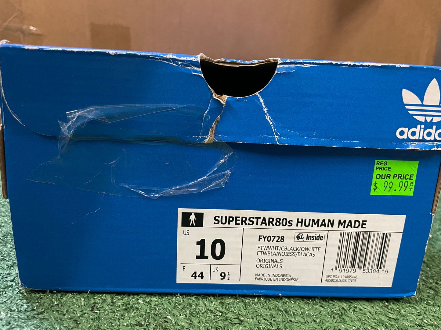 Adidas Superstar x human made size 10men/11.5women