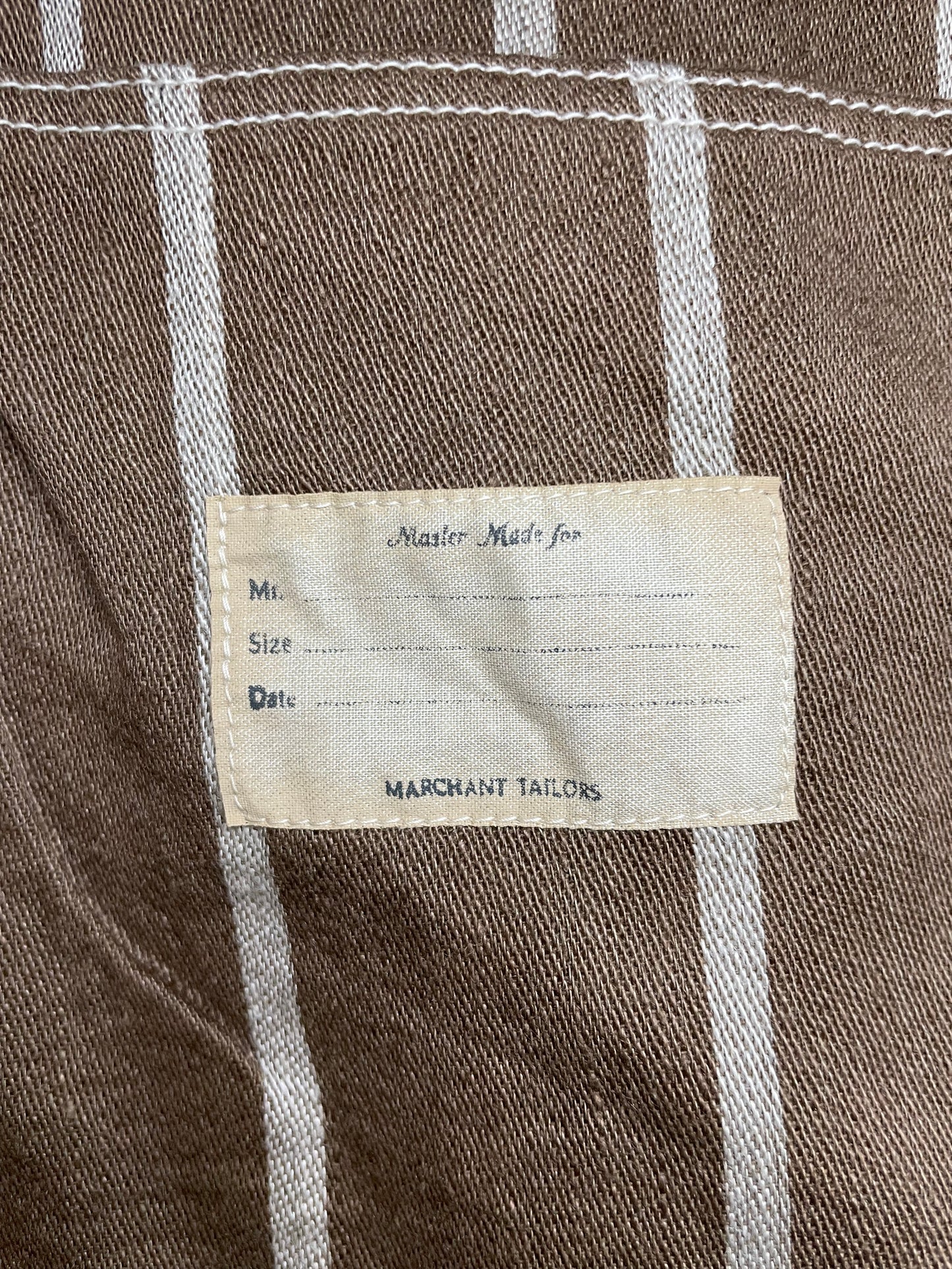 Kapital linen Phillies stripe coverall jacket