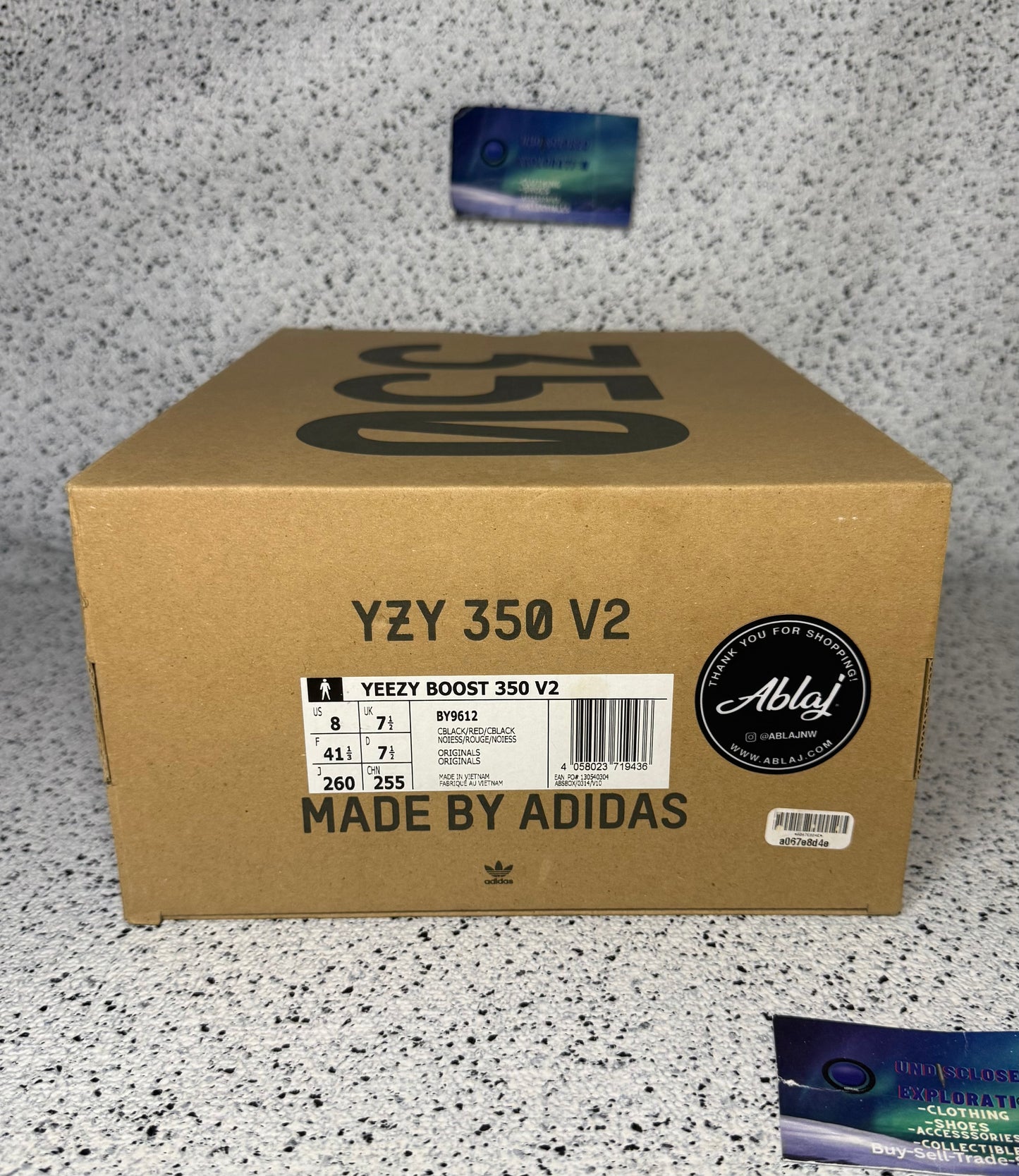 Adidas Yeezy 350 Core Red 8 Men/9.5 Women “Preowned”