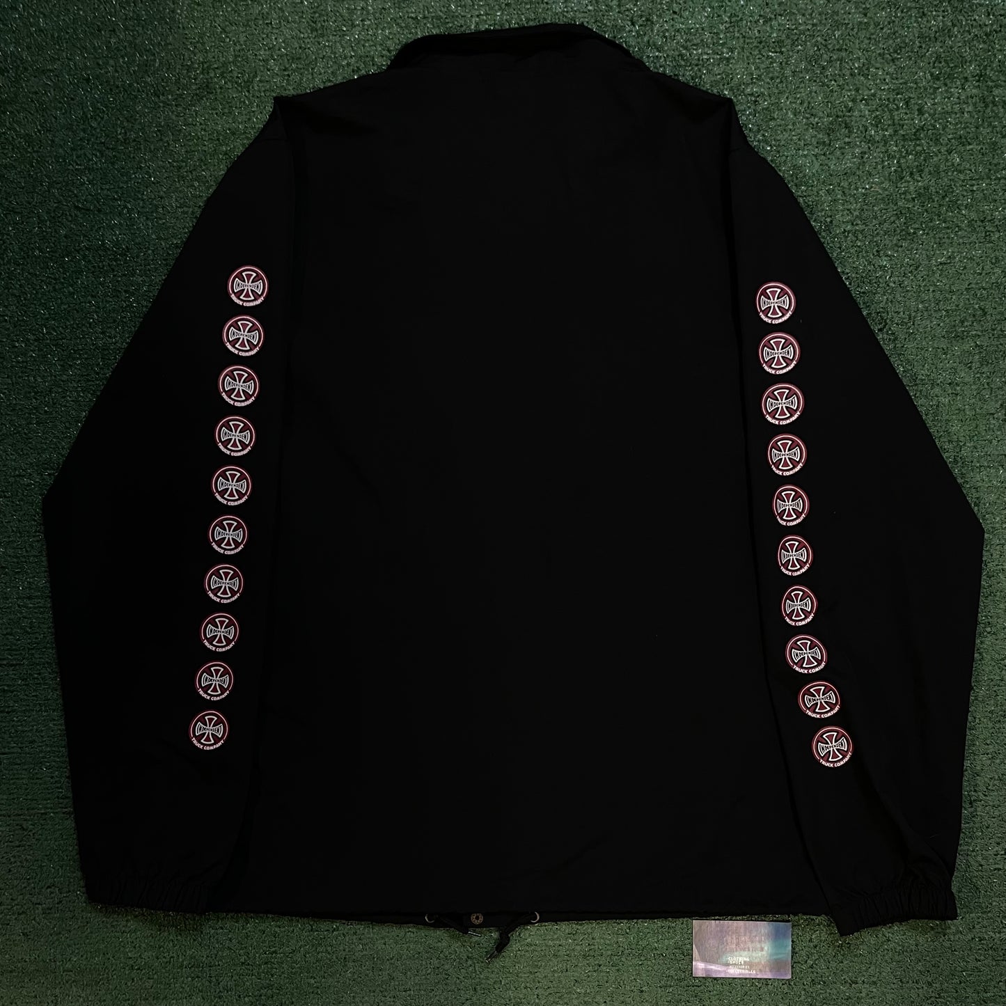 Vintage 2000s Independent truck black button up jacket
