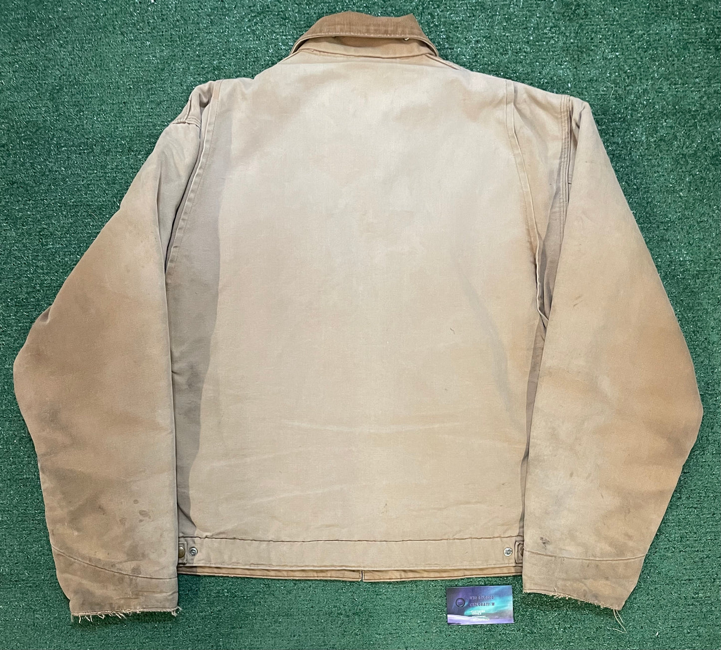Vintage 1980s Carhartt tan Detroit jacket