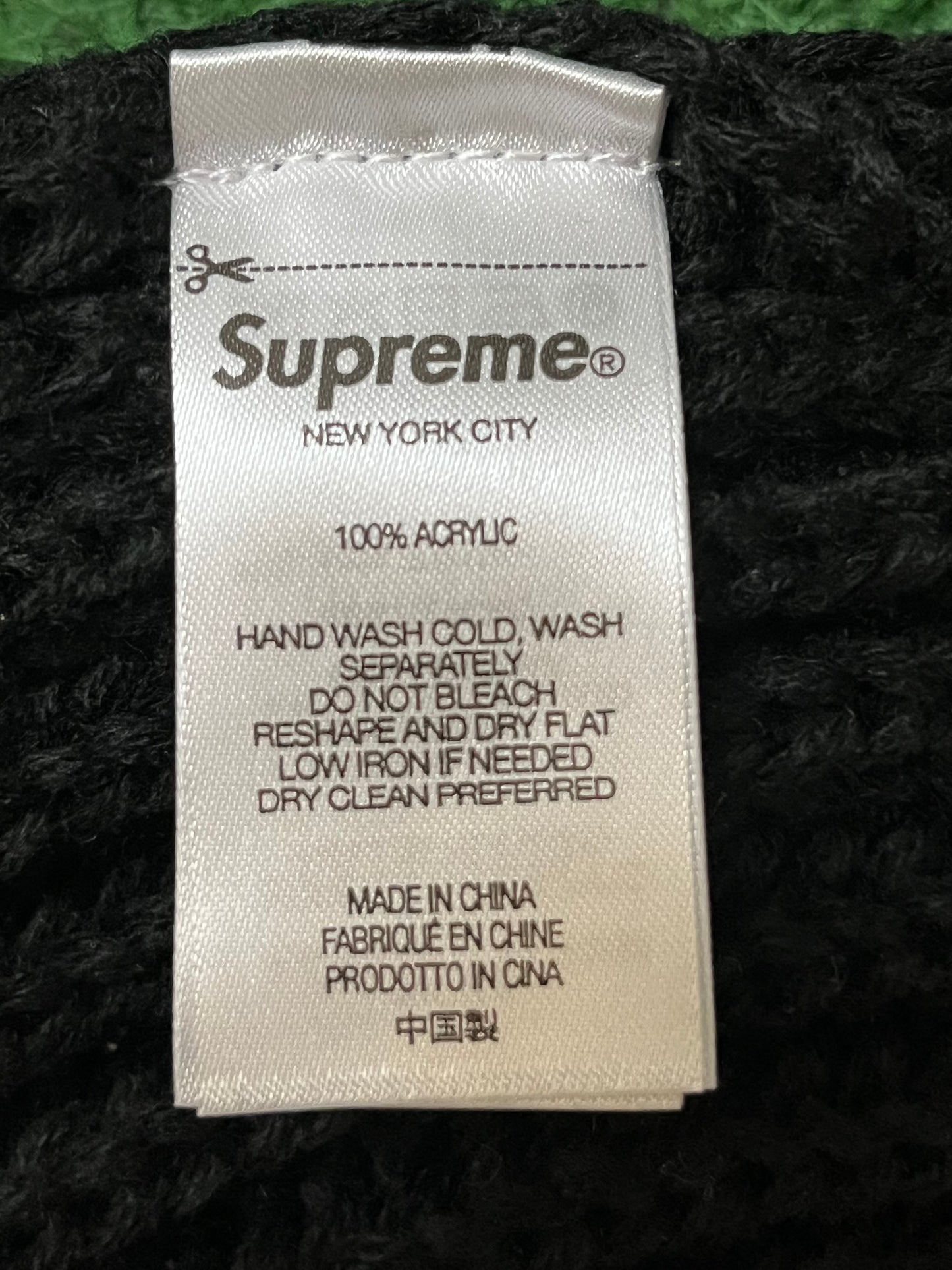 Supreme classic logo chunky beanie