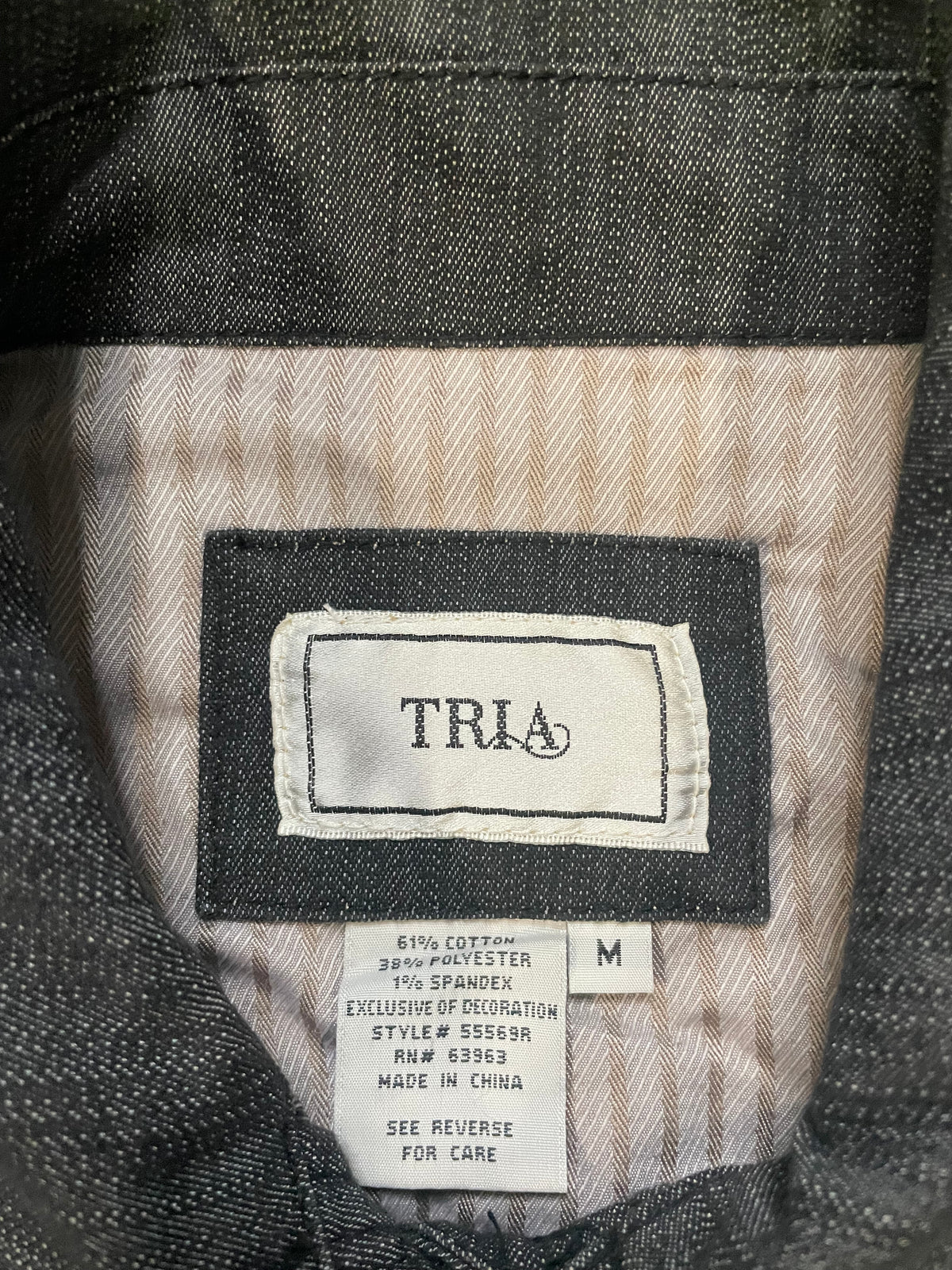 TRIA dark grey denim jacket