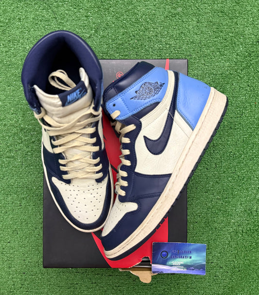 Jordan 1 Obsidian 10.5 Men/12 Women “Preowned”