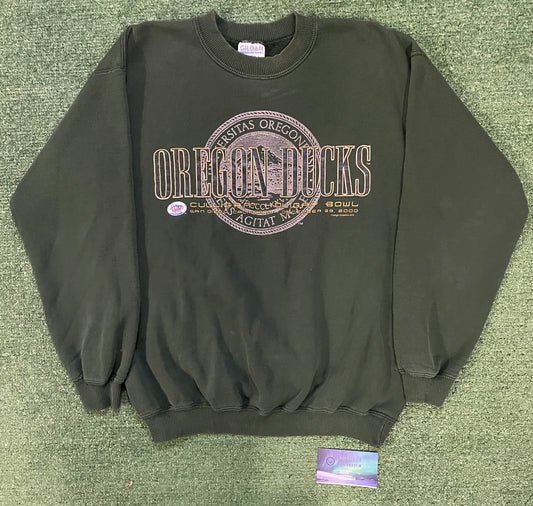 Vintage 2000s Oregon ducks cullingan holiday bowl crewneck