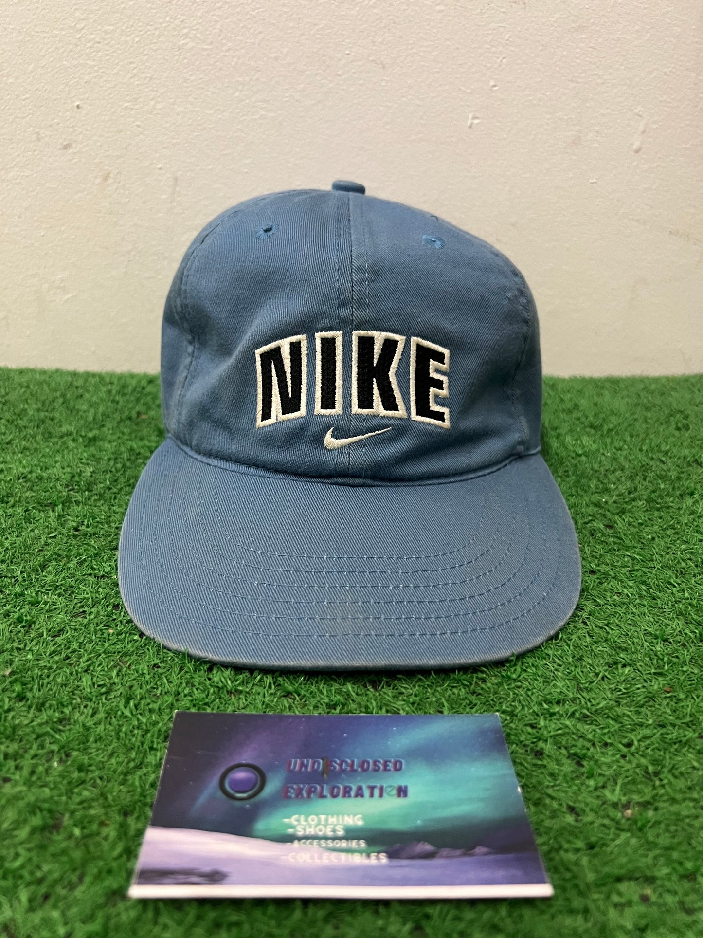 Vintage 1990s Nike blue center swoosh kids hat