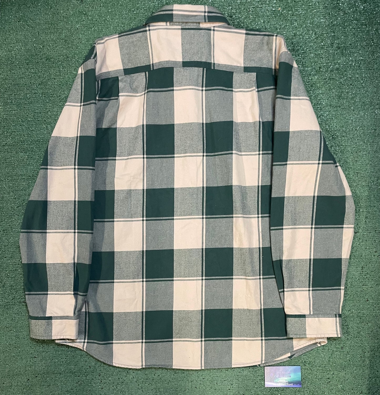 Carhartt green and beige flannel