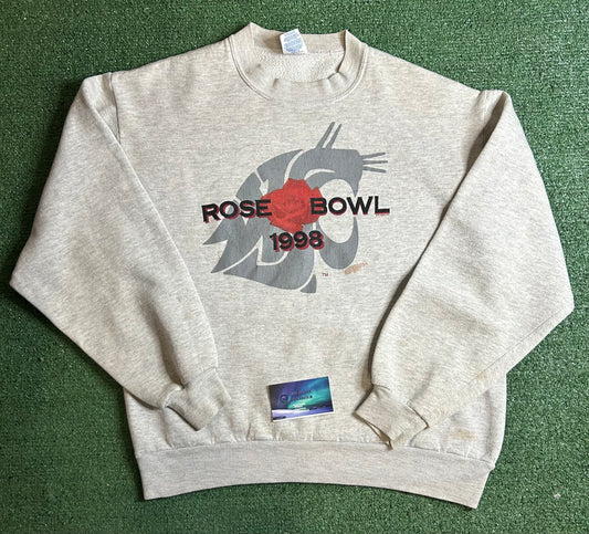 Vintage 1998 WSU  rose bowl crewneck