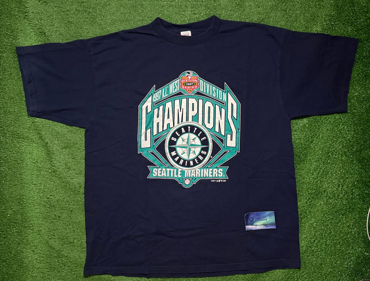 Vintage Seattle Mariners Al West Champs Shirt