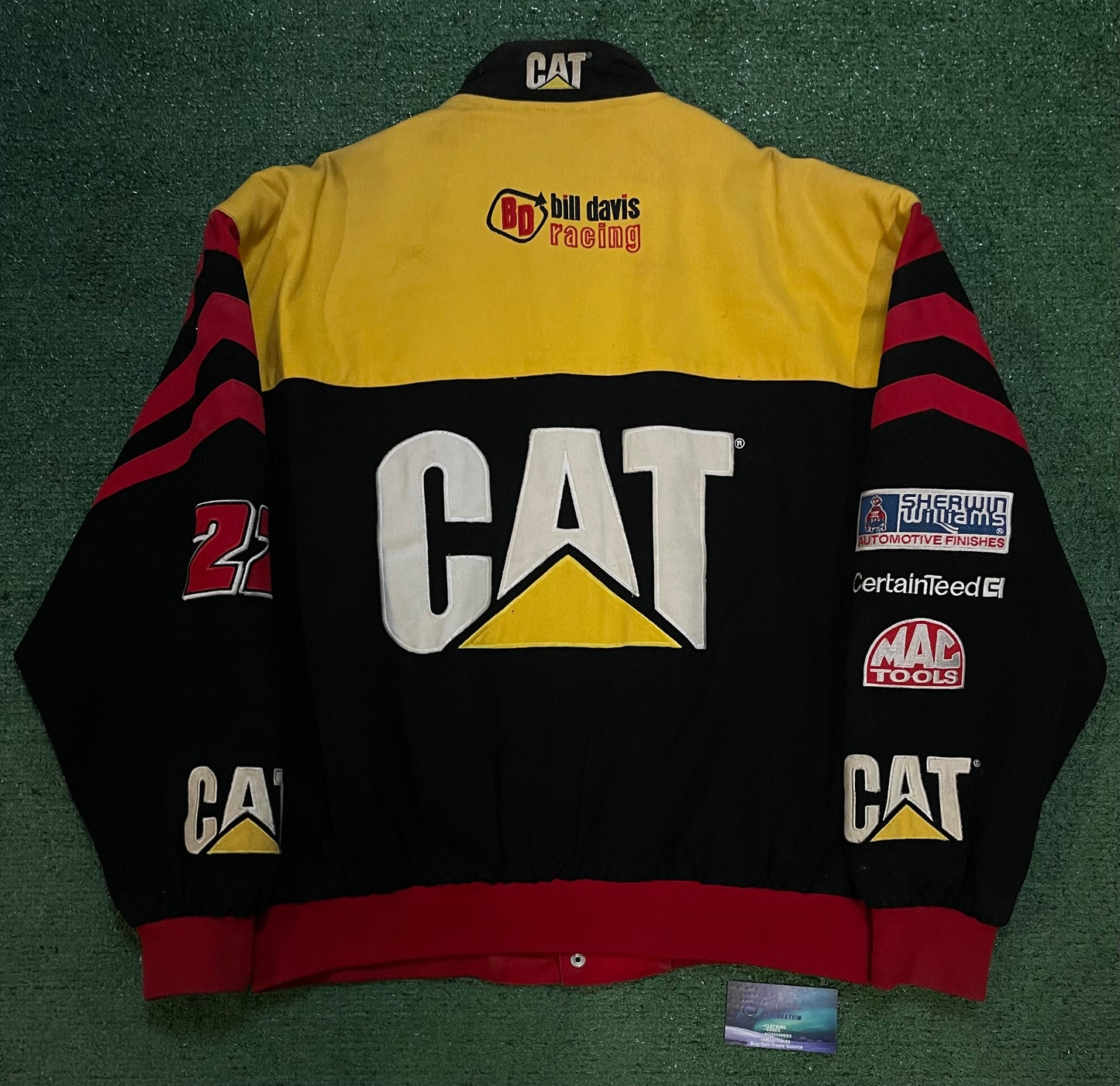 Vintage 1990s CAT racing nascar Jeff Hamilton jacket