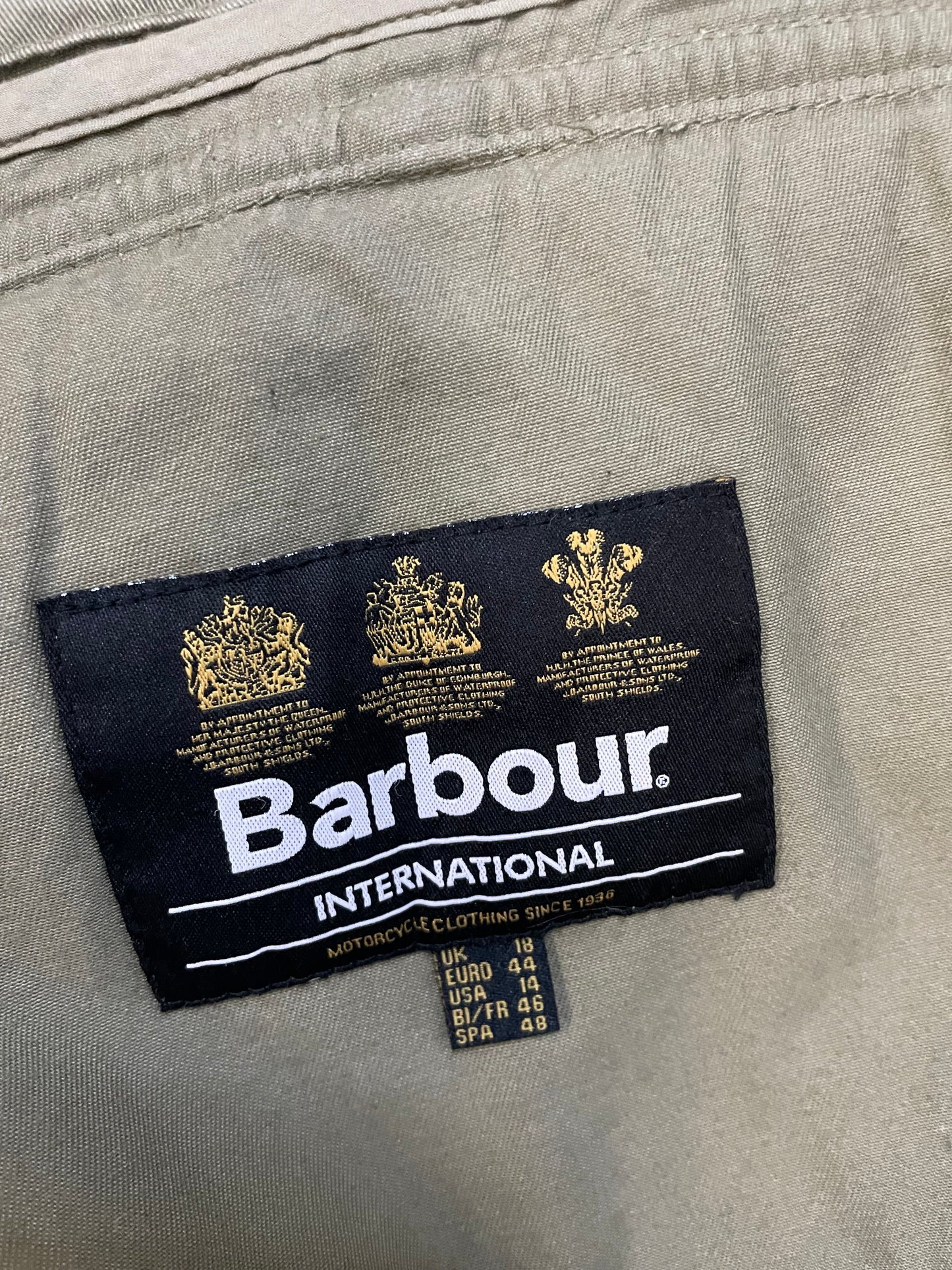 Barbour International olive jacket