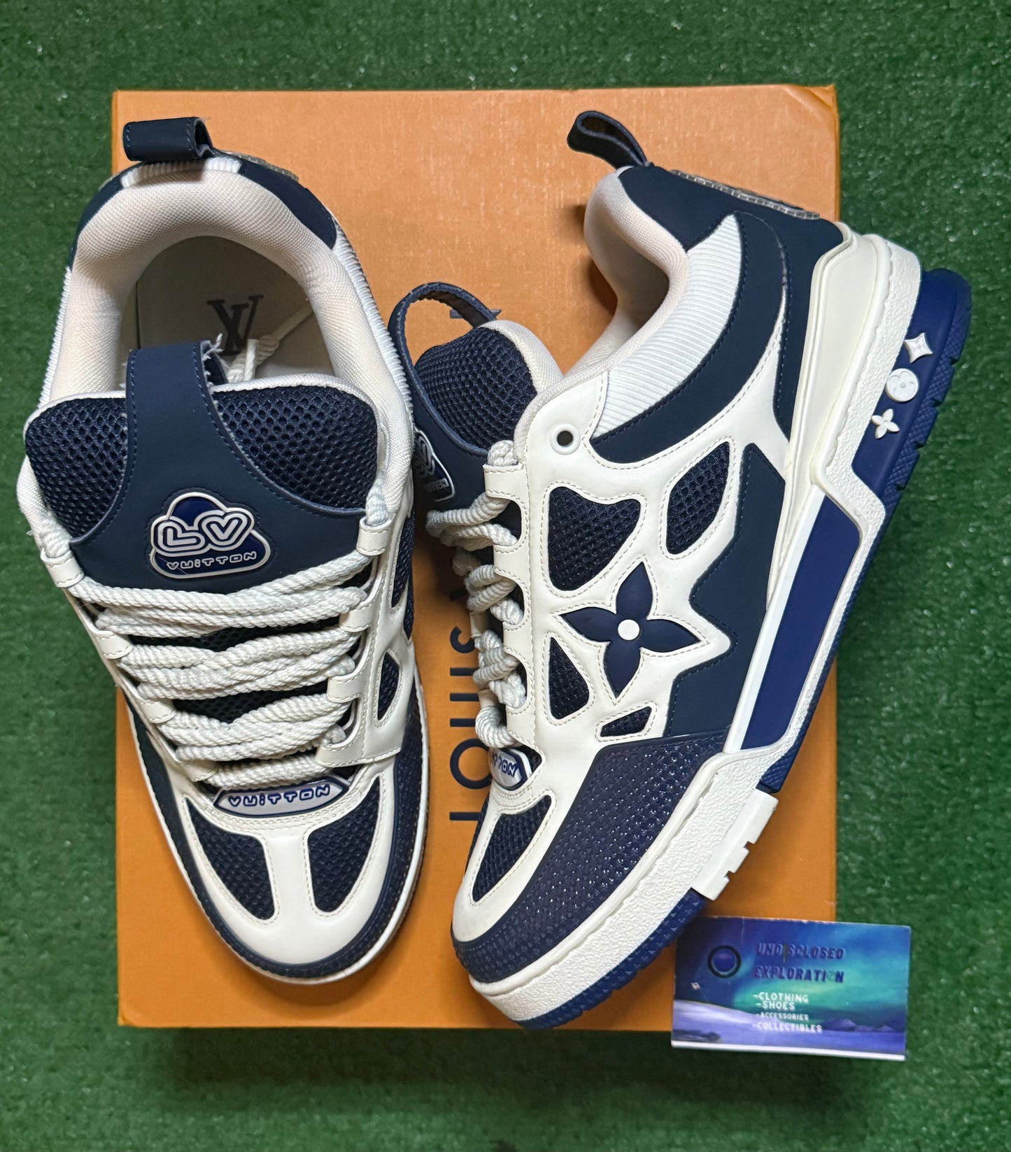 Louis Vuitton LV Skate Marine 8.5 UK/9.5 Men “Preowned”
