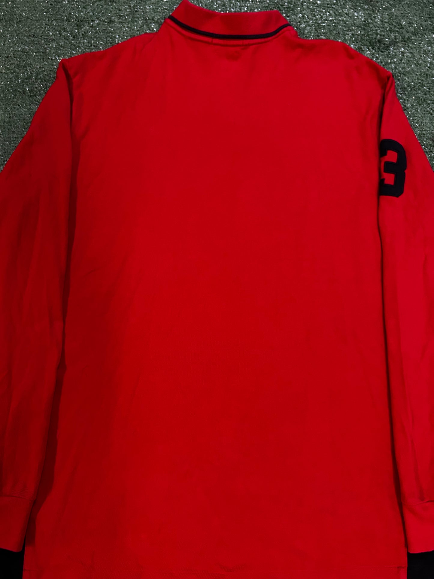Vintage red Polo Ralph Lauren rugby longsleeve