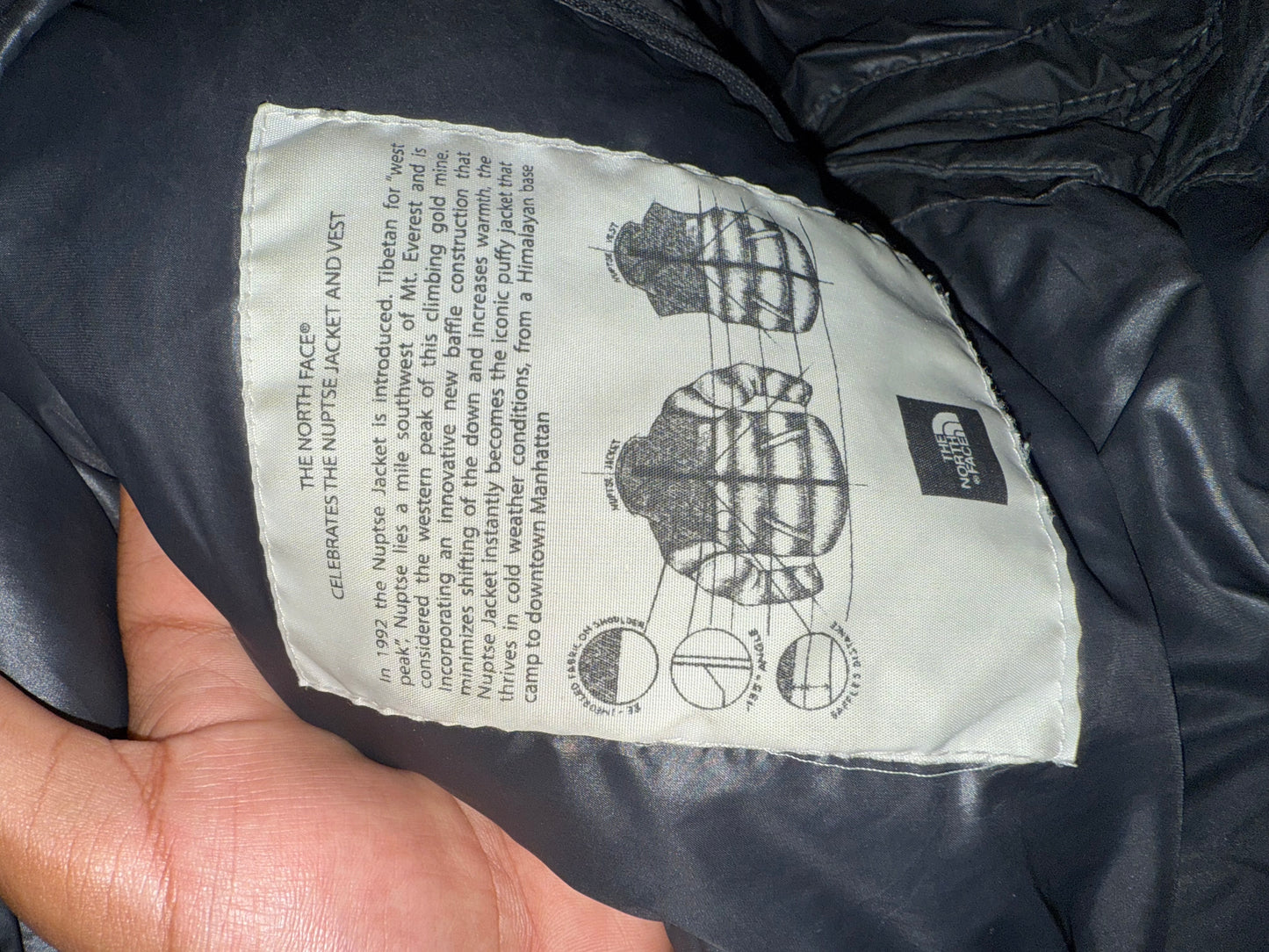 North Face Nuptse 700 Fill Black