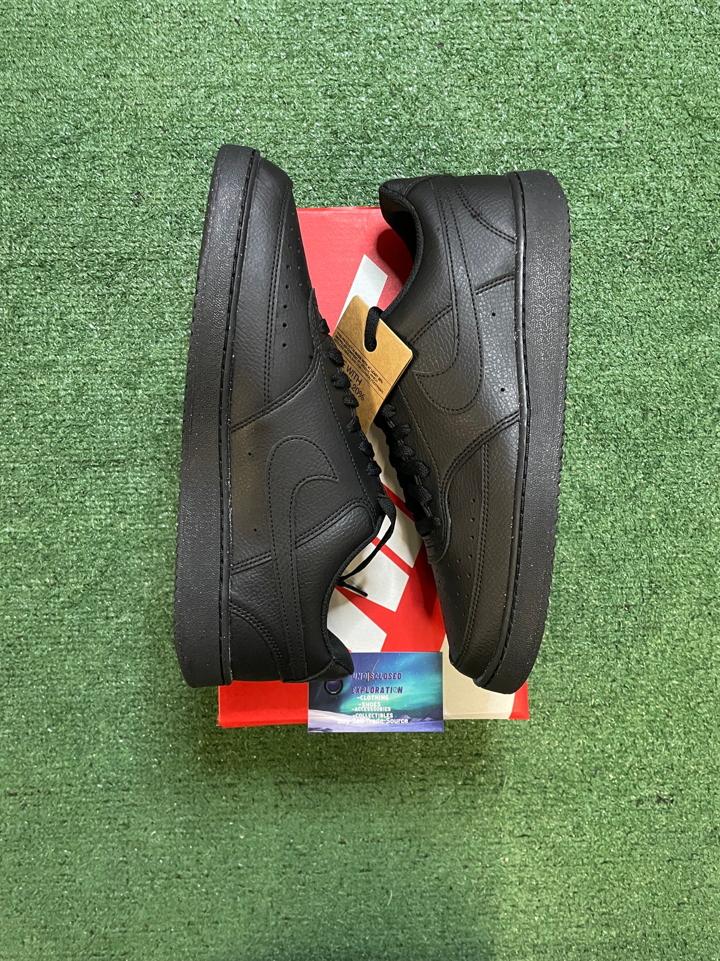 Nike Court Vision low triple black next nature