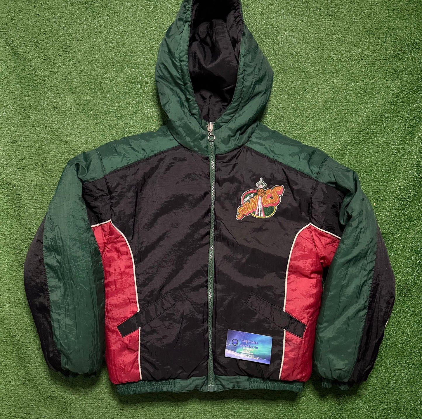 Vintage Seattle SuperSonics Reversible Youth Jump Ball Club Jacket