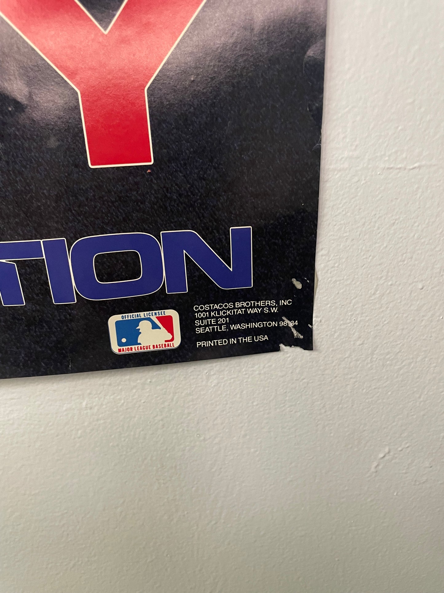 Vintage 1980s KEN GRIFFEY JR. AND SR. THE NEXT GENERATION poster